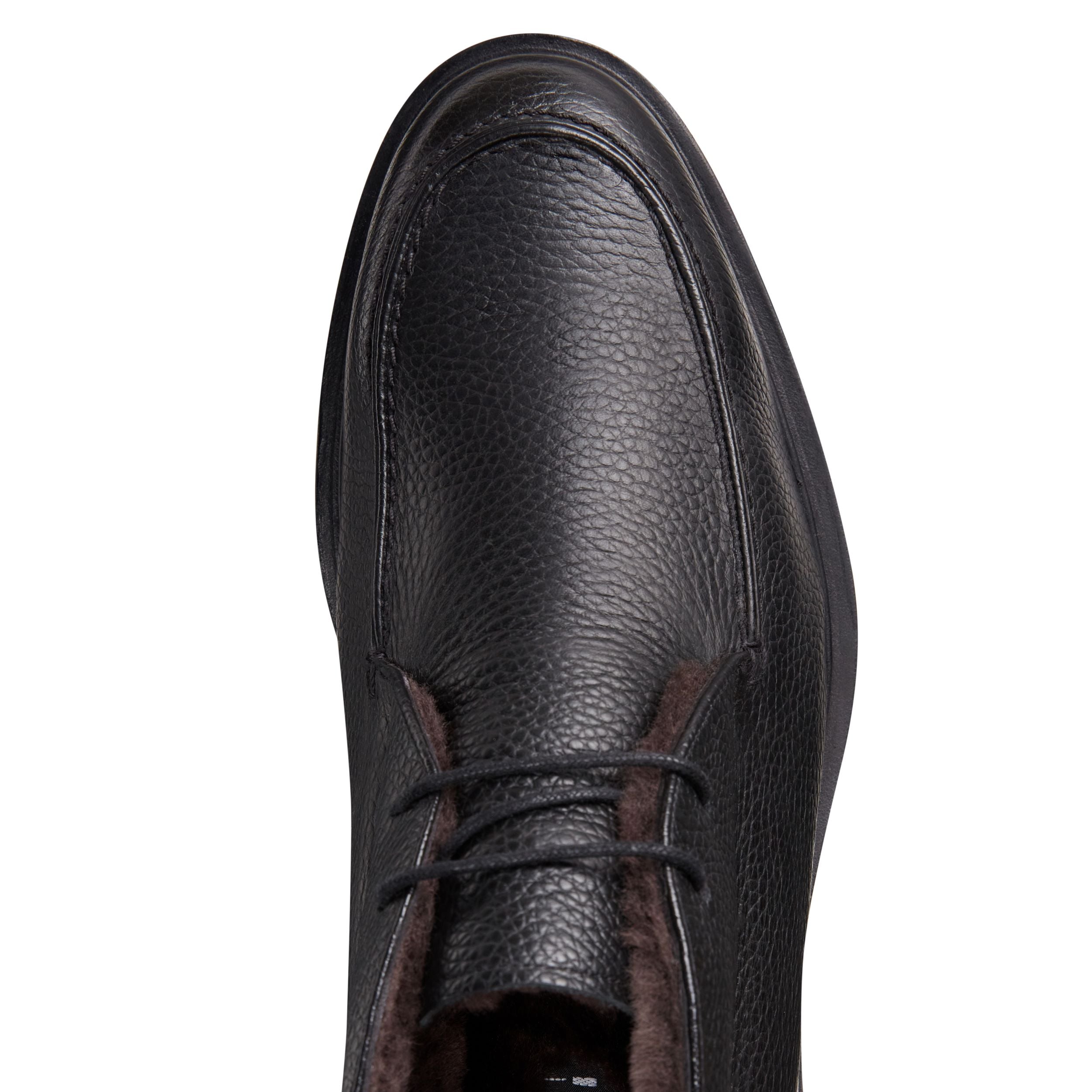 F.lli Rossetti Desert Boot Uomo Pelle Nera Suola Carrarmato