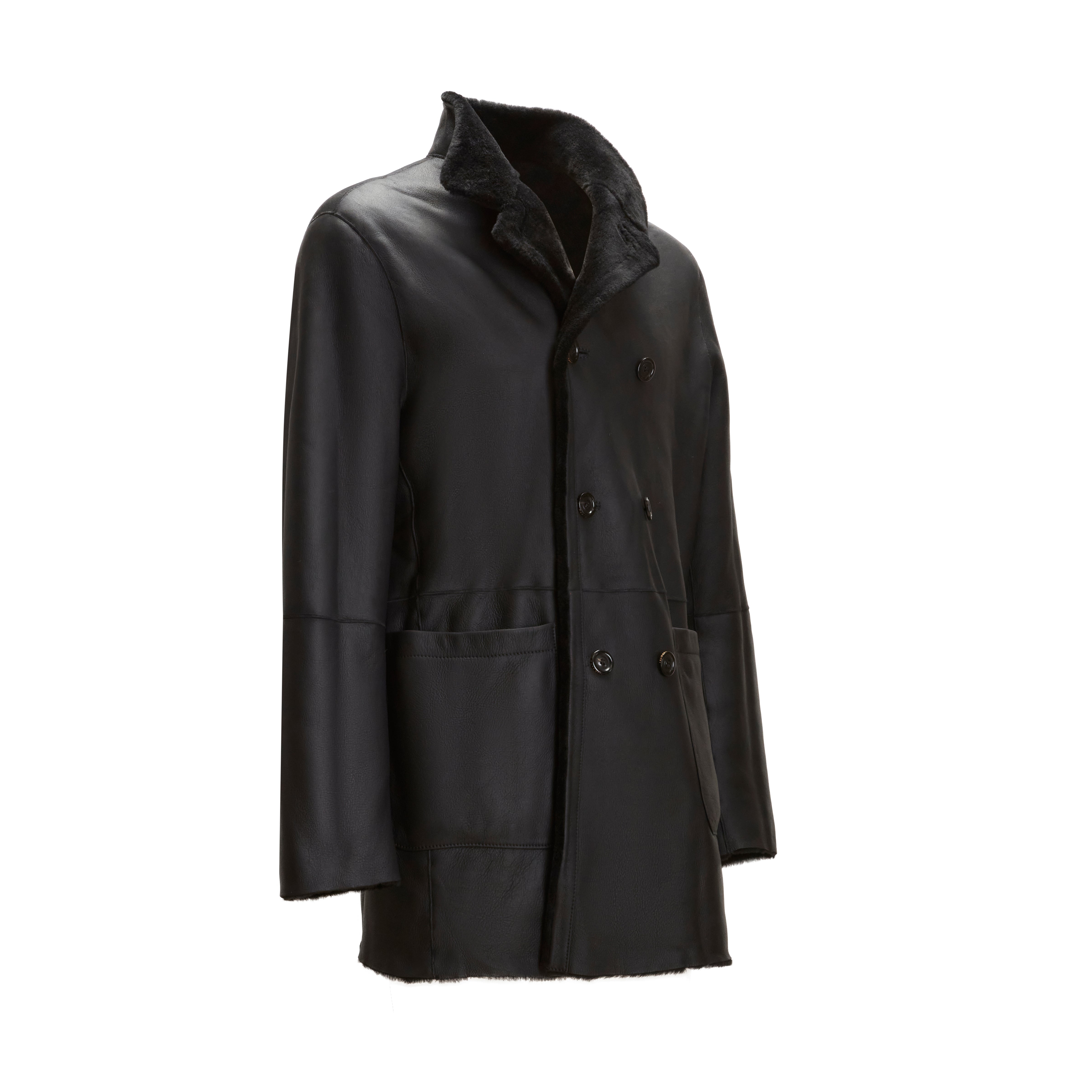 F.lli Rossetti Outerwear Man 99810 Cappotto Nero Reversibile