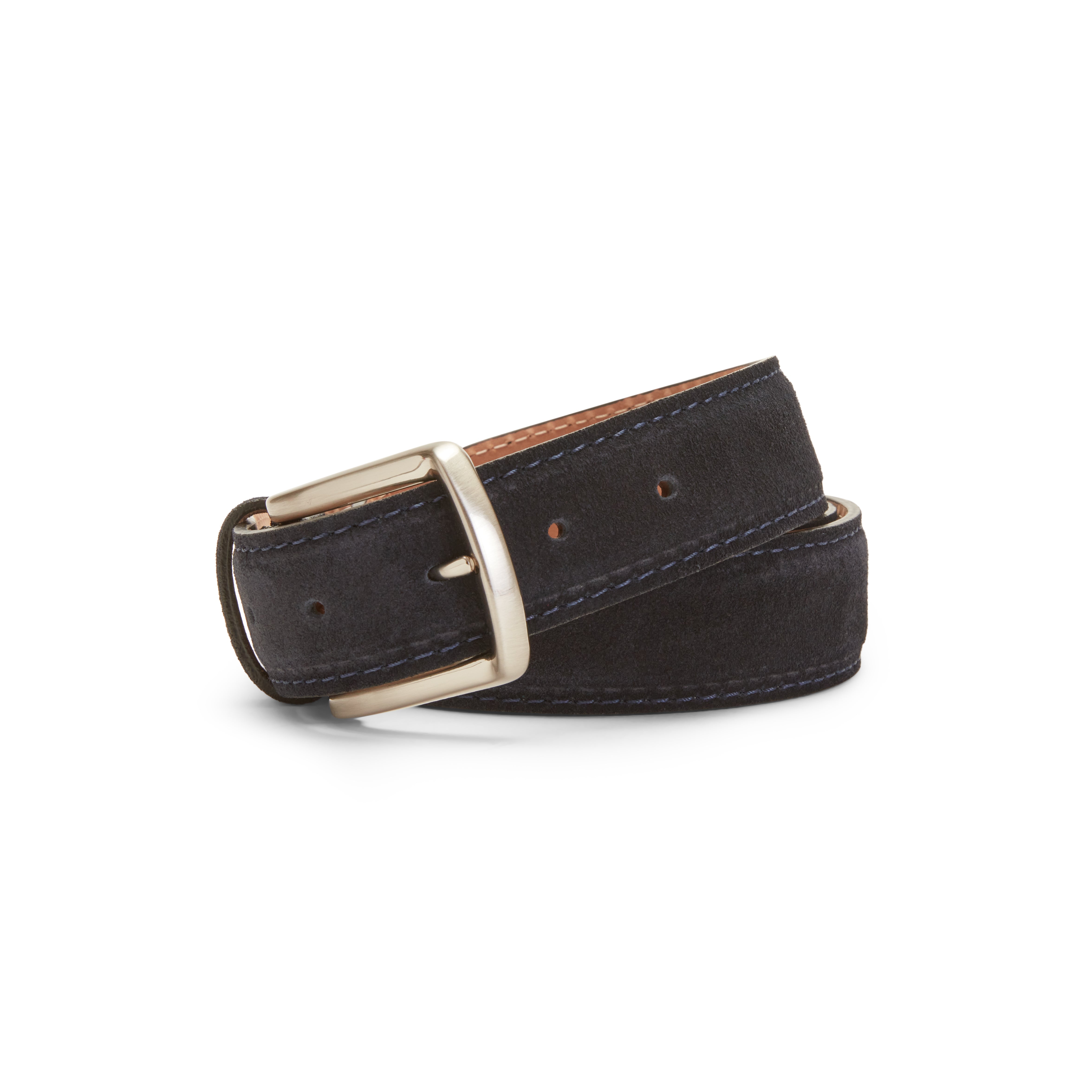 F.lli Rossetti 97476 cintura uomo suede blu marine
