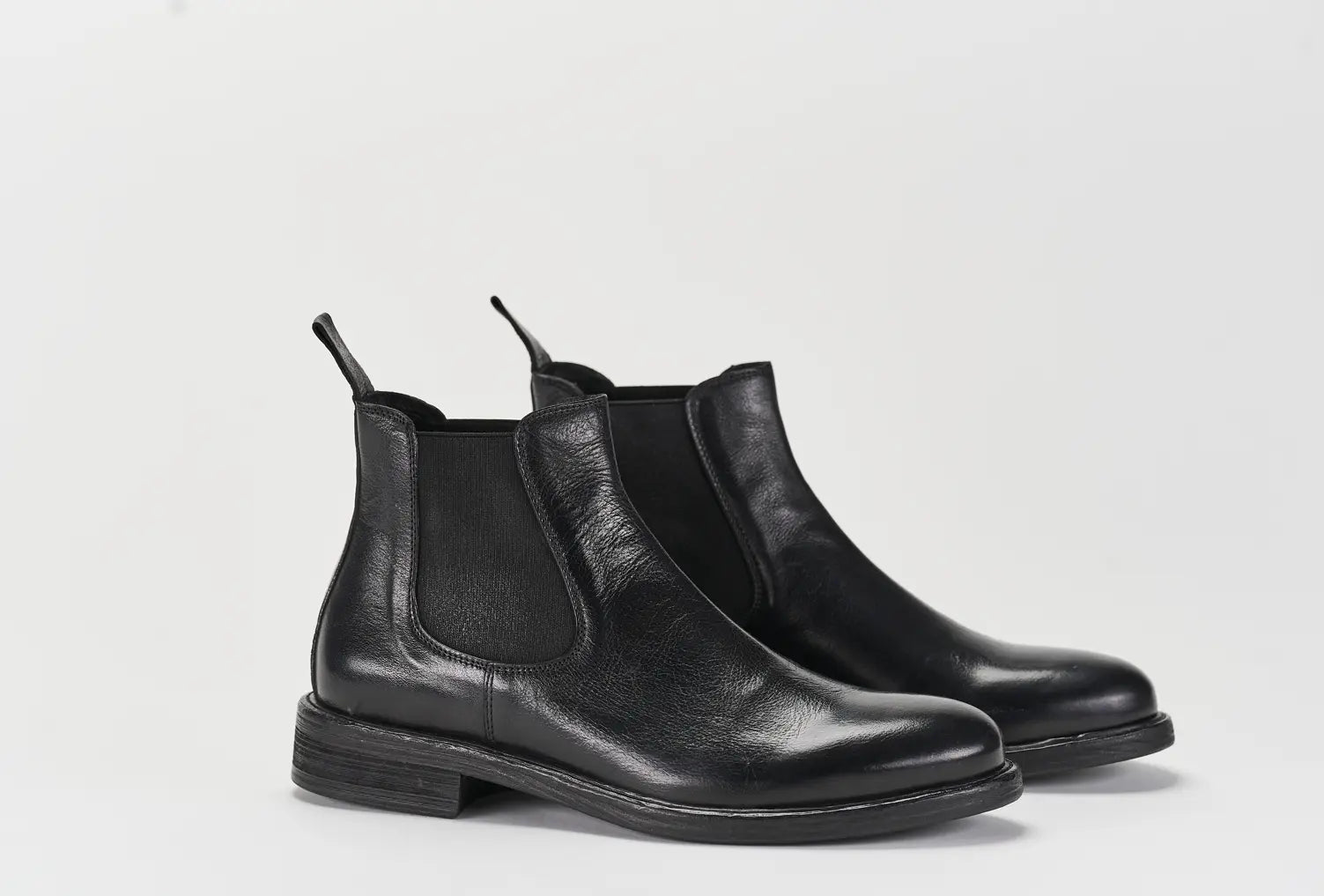 Sandro Barbera 34225 Chelsea Stone Wax Nero Pelle