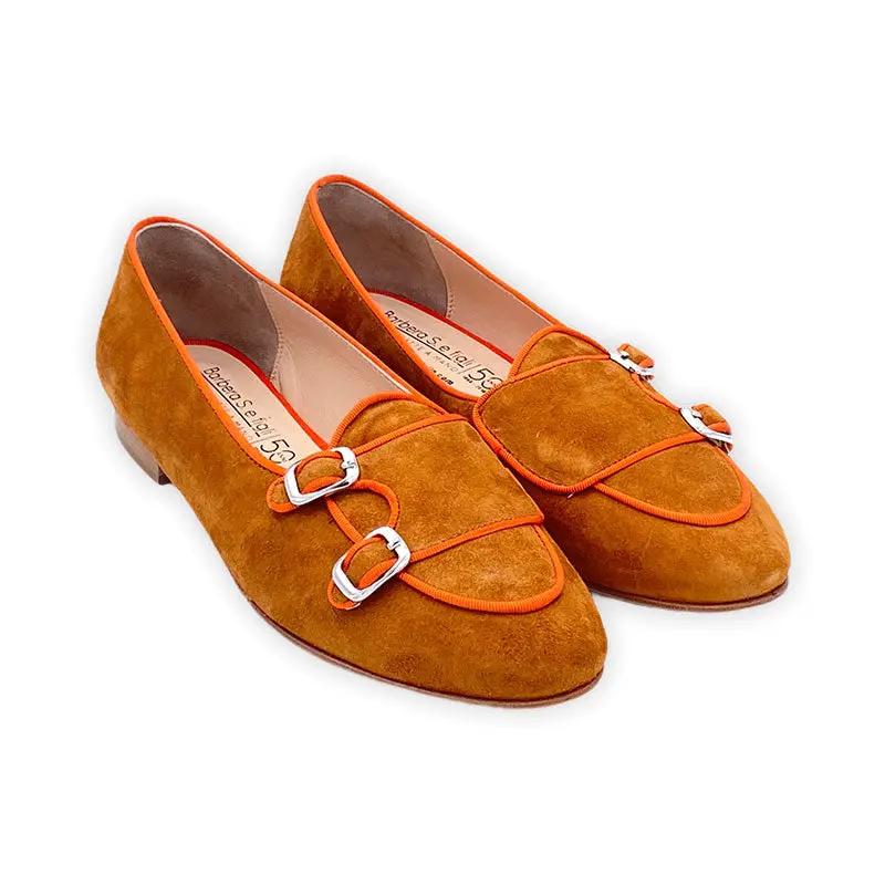Sandro Barbera 09780 Slip Monk Arancione Camoscio