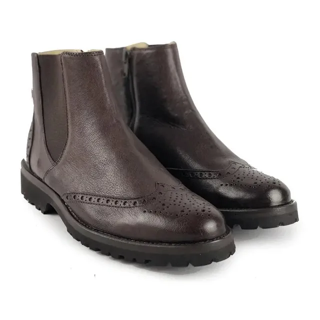 Sandro Barbera Stringate Donna 749 Beatles stivaletti moro