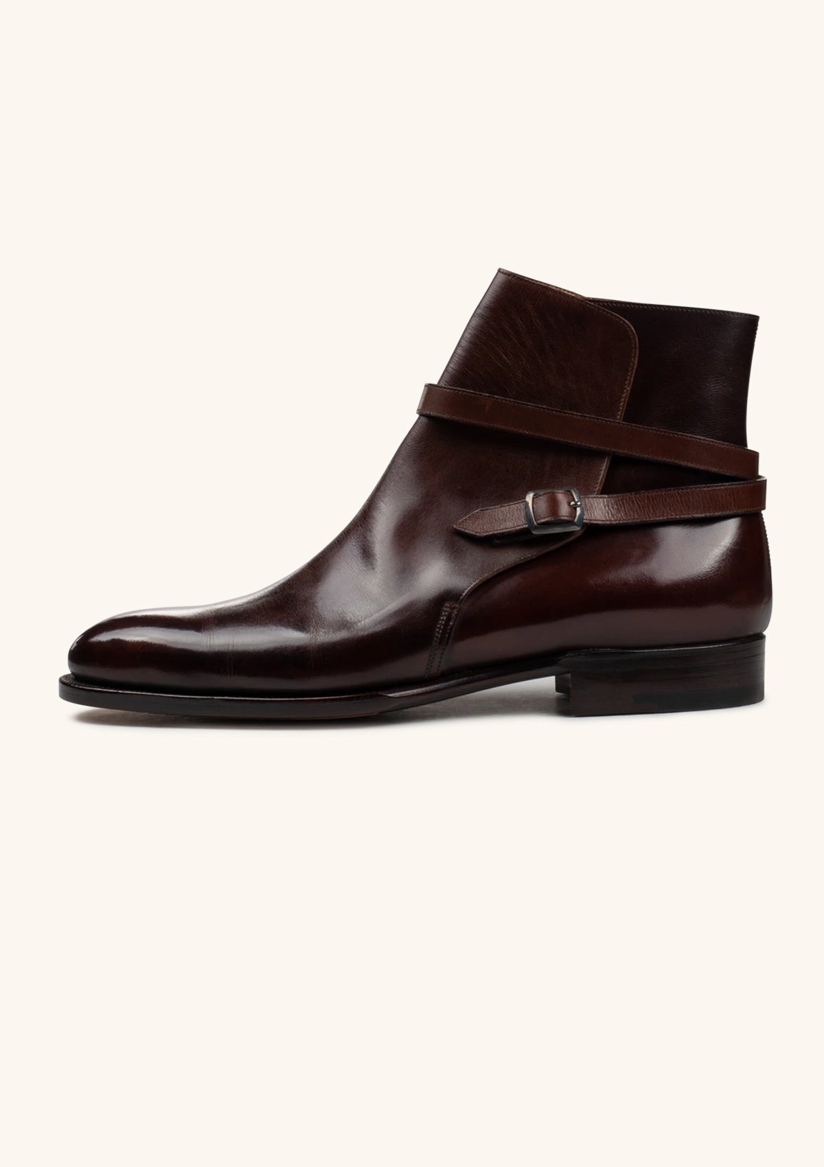 Stefano Bemer Boots C7700 Stivali Jodhpur Marroni Pelle