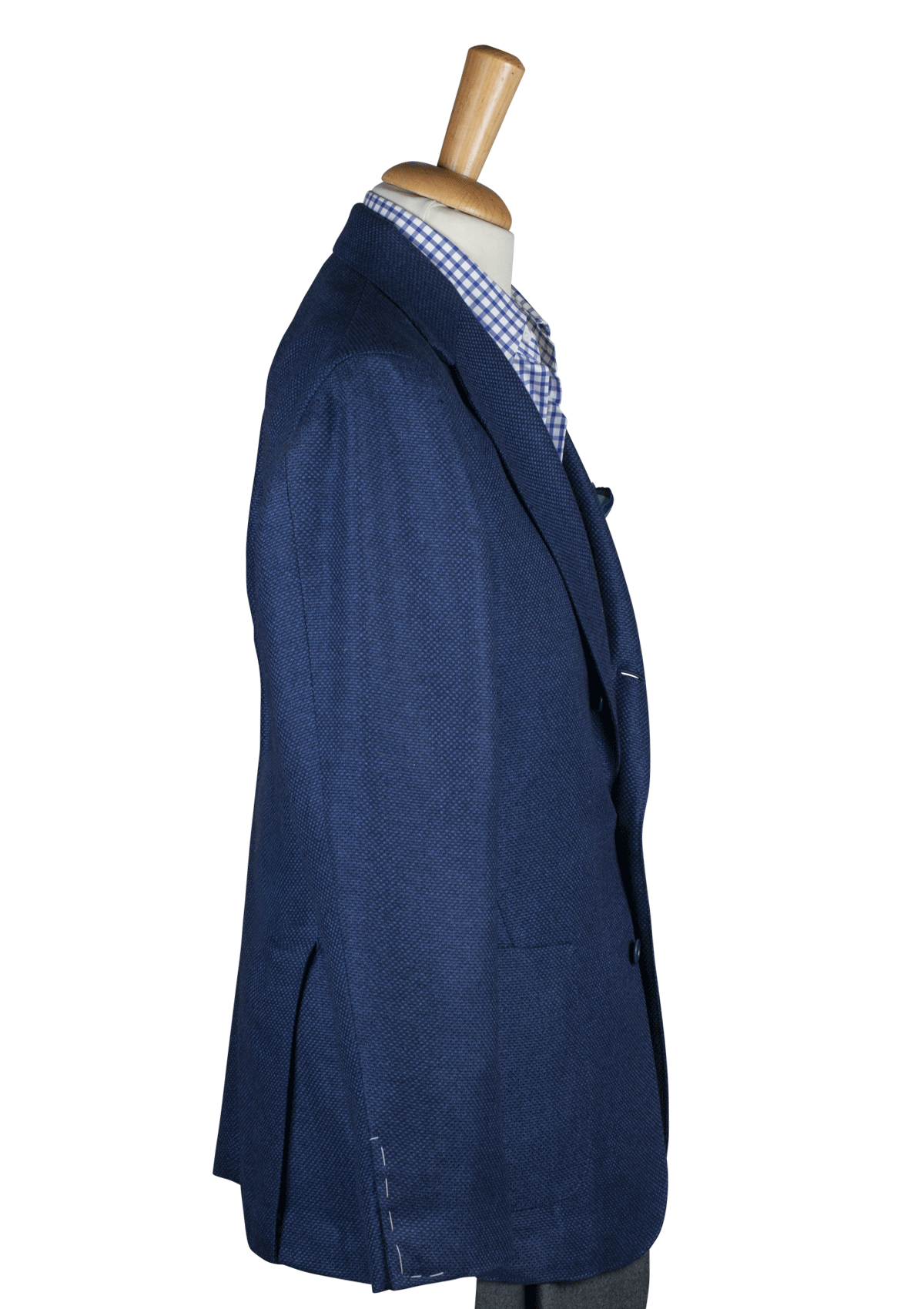 Stefano Bemer Blazers giacca cashmere azzurra destrutturata 50