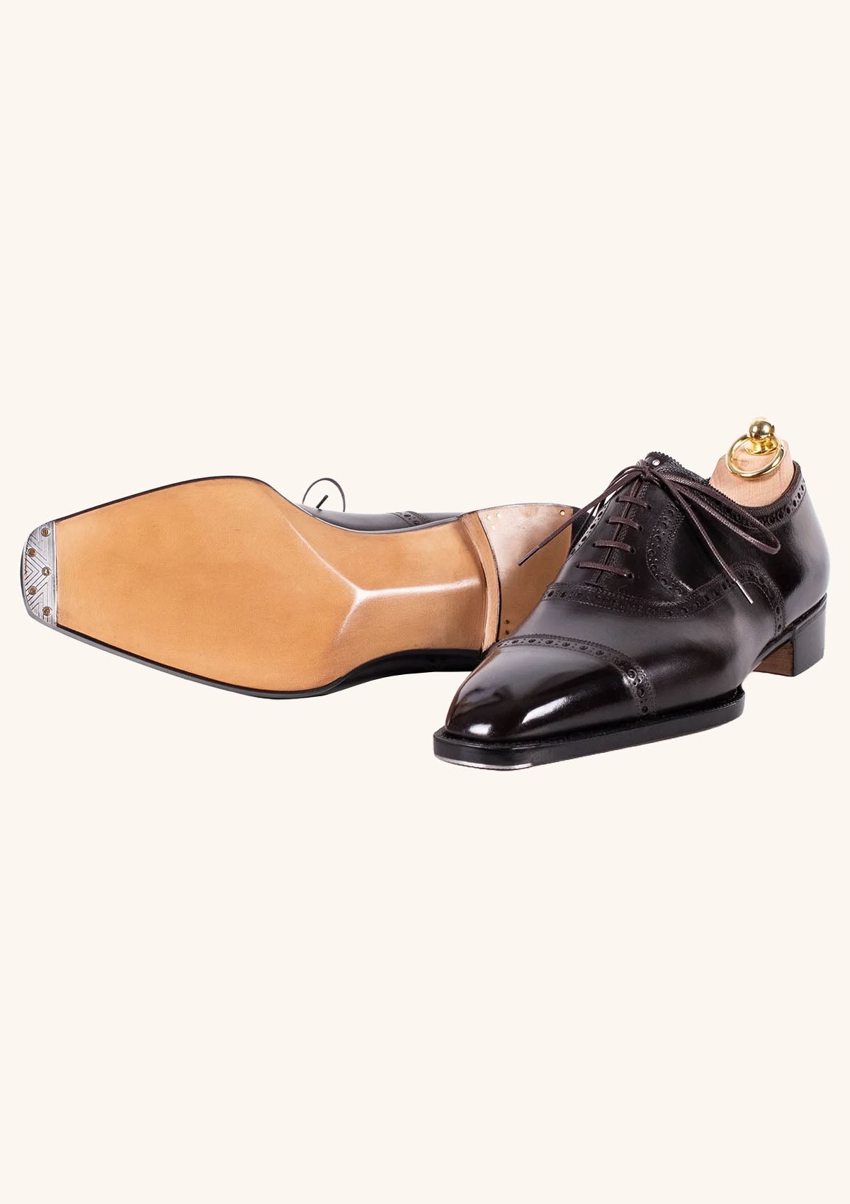 Stefano Bemer Oxfords T6622 Francesine Pelle Marrone Brogue