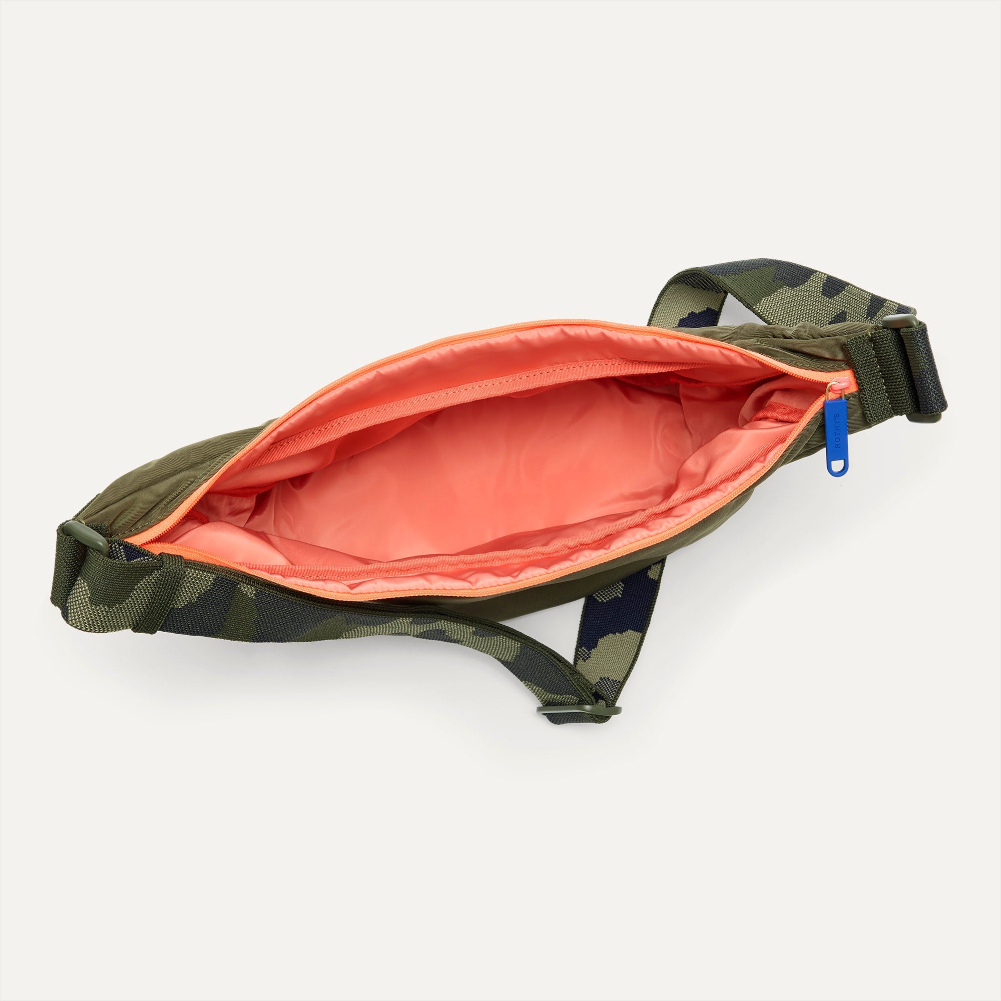 Rothy's The Travel Sling tracolla Forest verde con zip