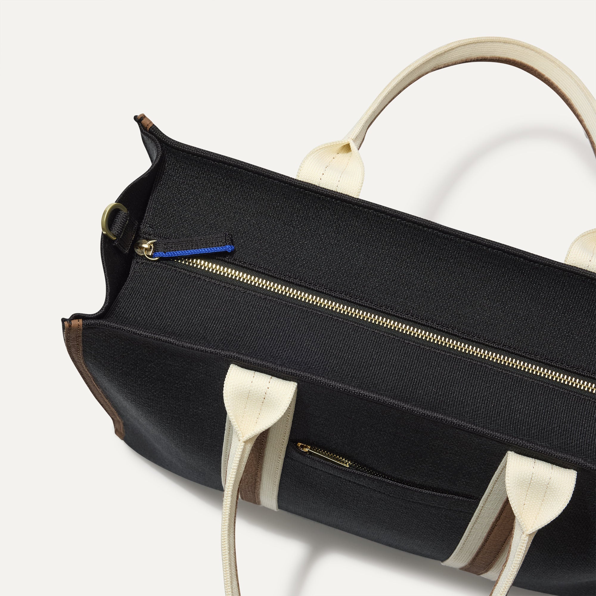 Rothy's The Classic Tote borsa Black Coffee con zip
