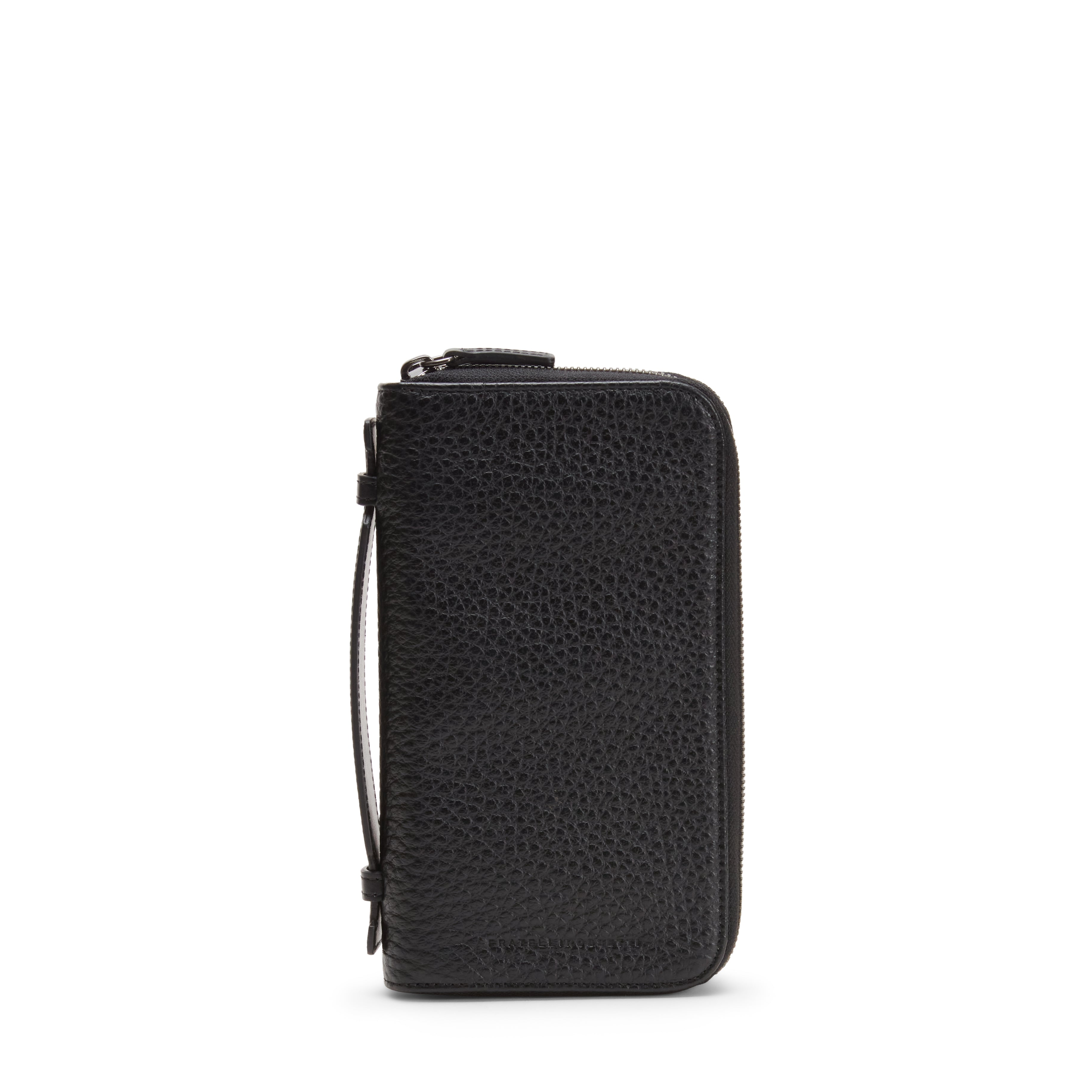 F.lli Rossetti Organizer Uomo Pelle Nero Doppia Zip