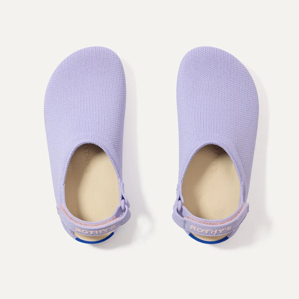 Rothy's The Kids Clog zoccoli bimba lilla orchid antiscivolo
