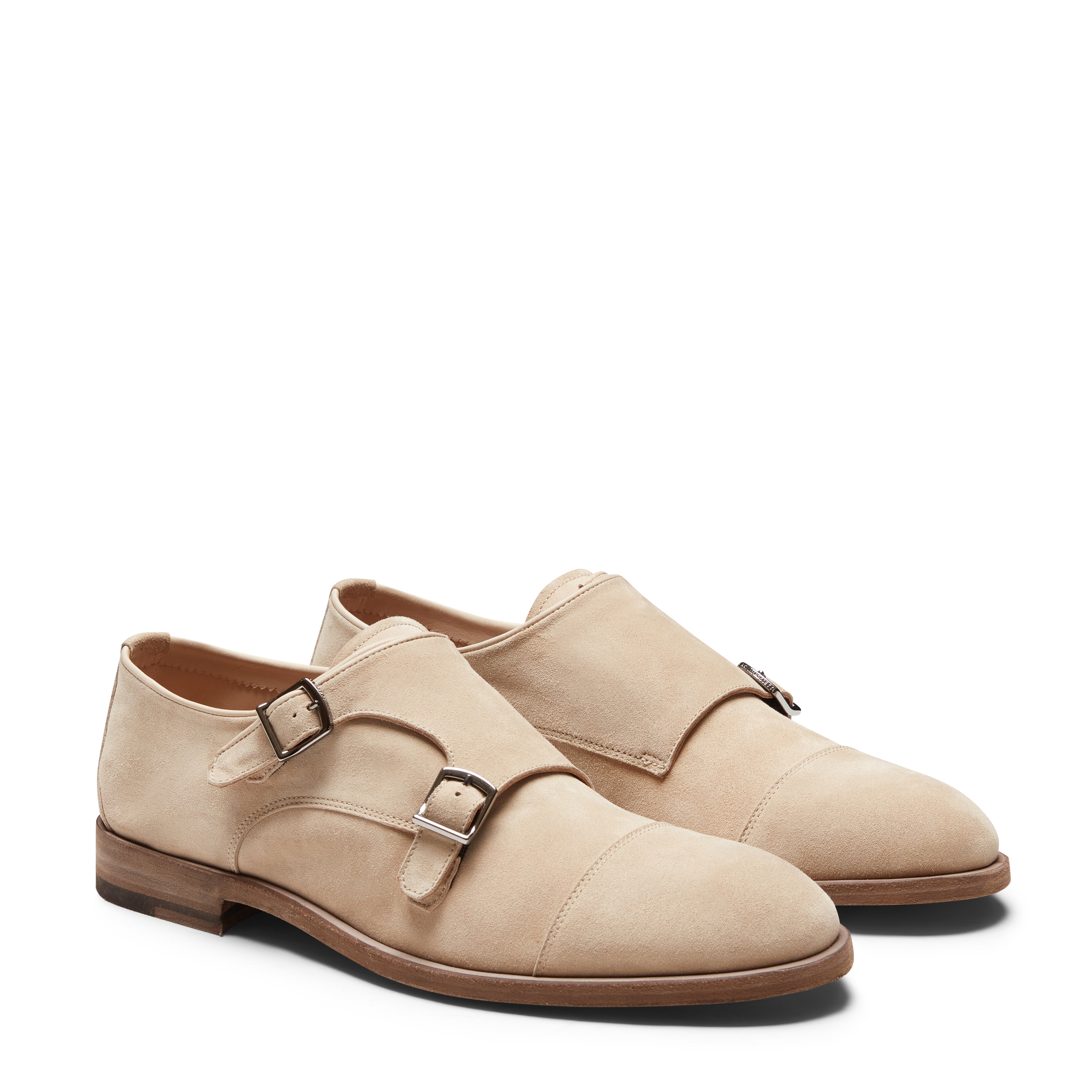 F.lli Rossetti 15210 Derby Doppia Fibbia Suede Latte