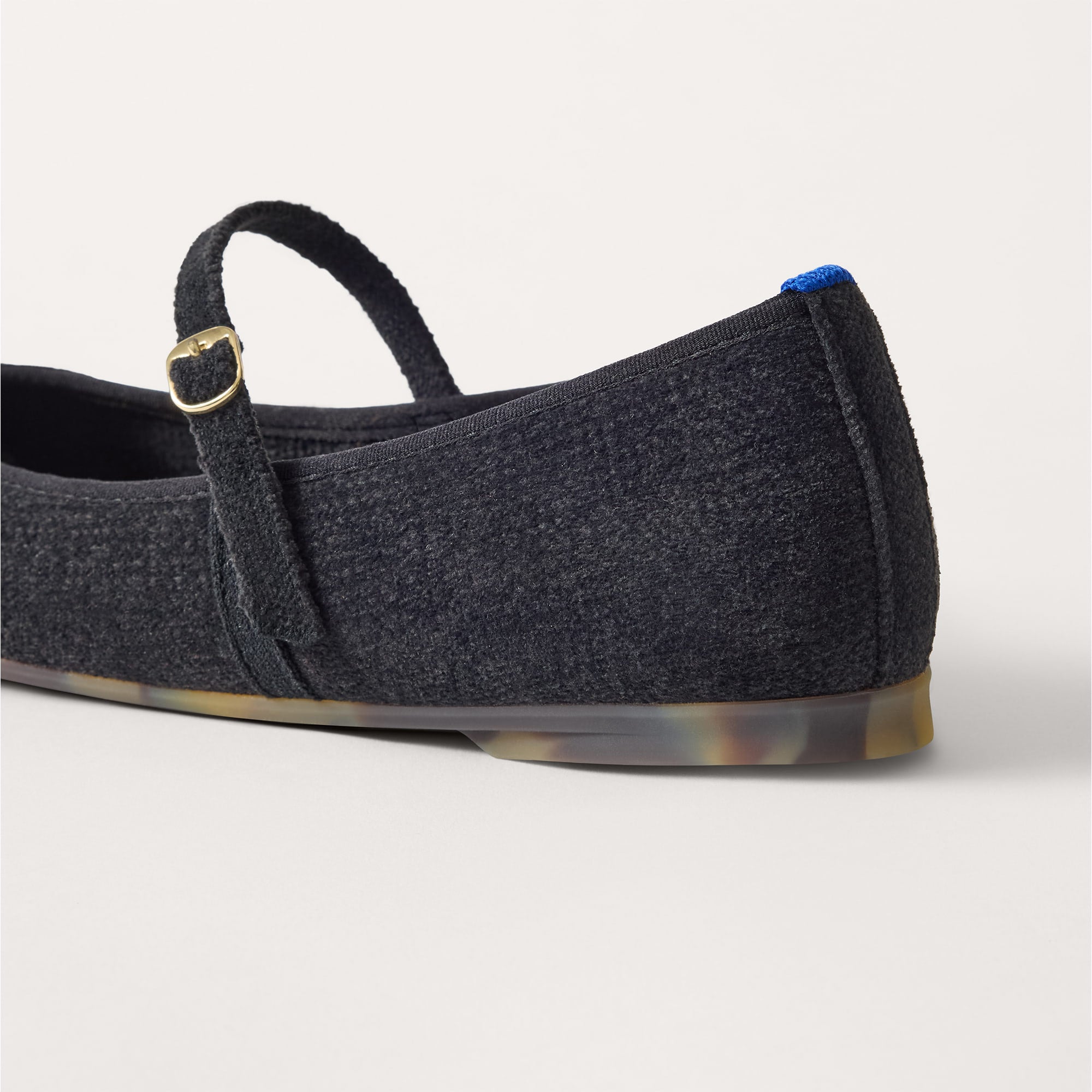 Rothy's The Almond Mary Jane ballerine ReVelvet nero punta mandorla