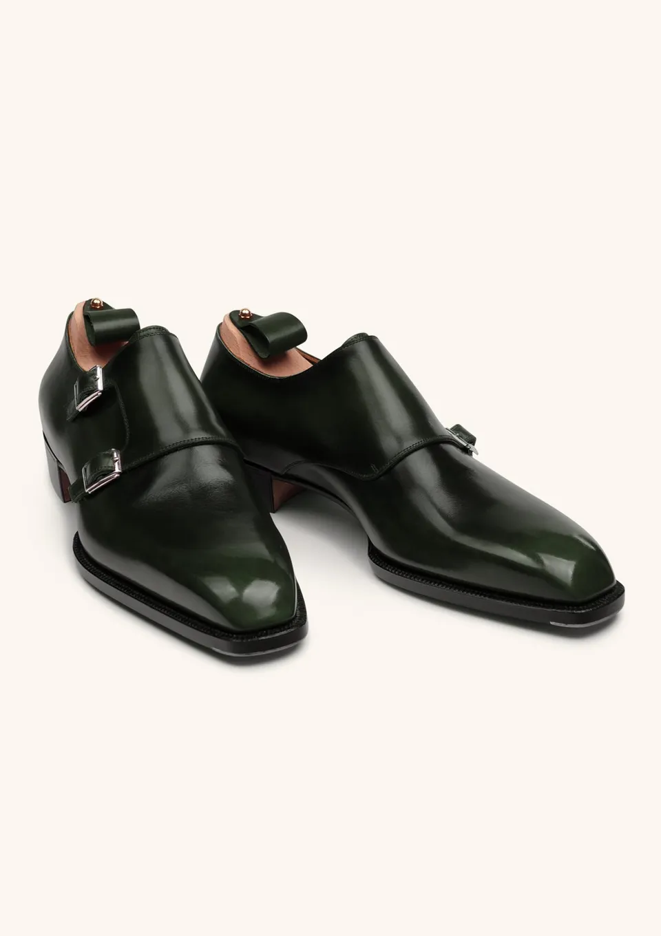 Stefano Bemer Monks T2306 scarpe double monk verde