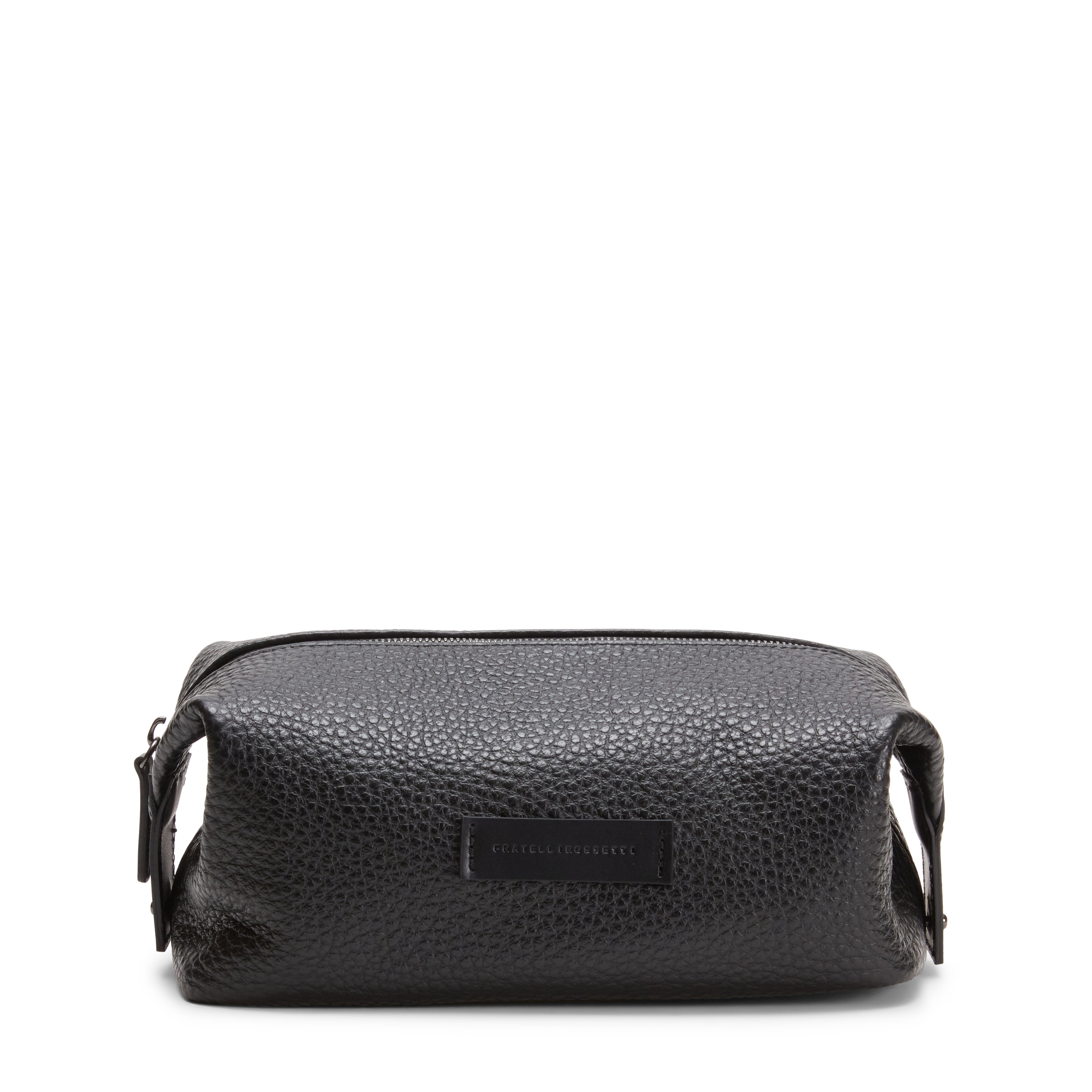 F.lli Rossetti 84844 beauty case uomo nero in pelle