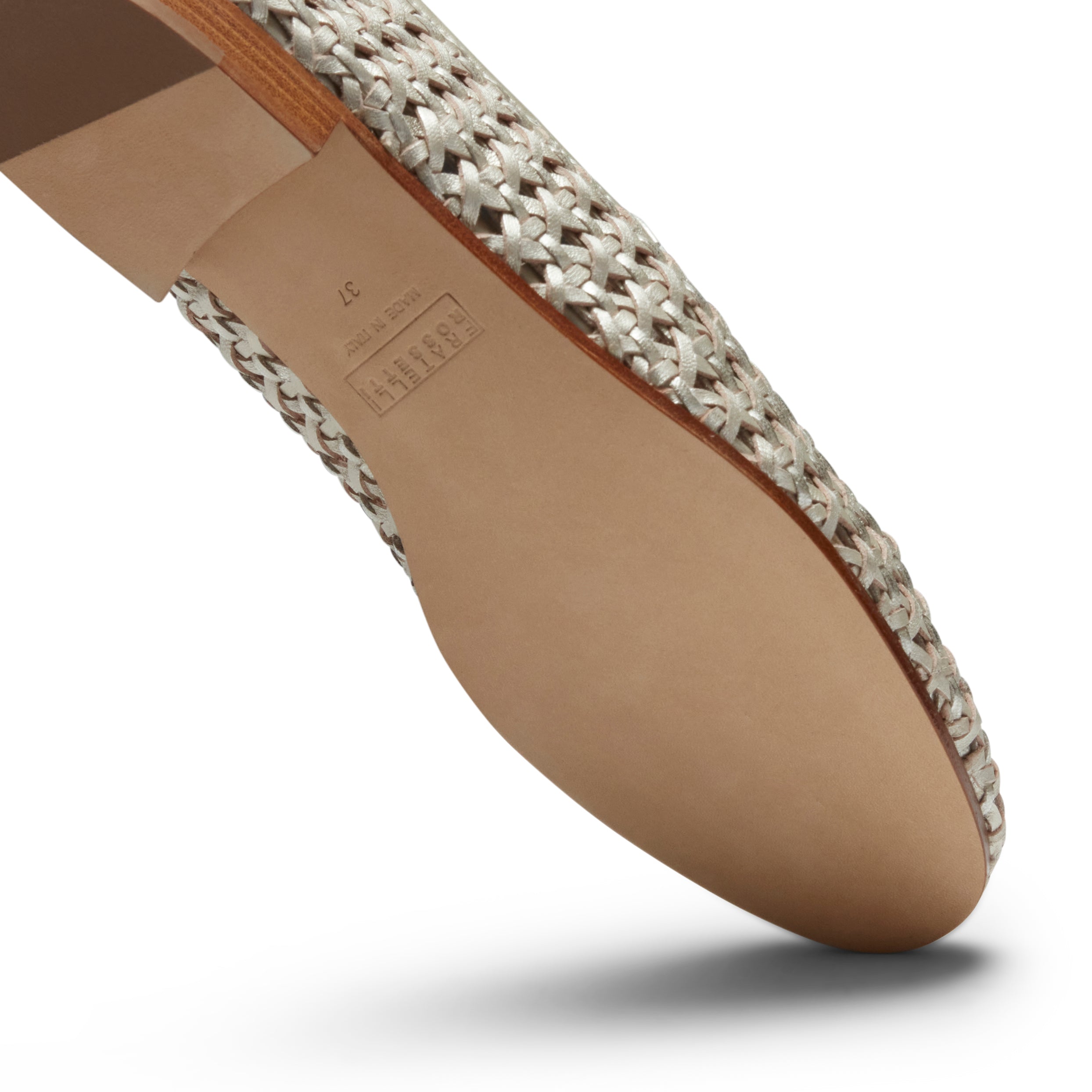F.lli Rossetti 66904 Slipper Pelle Sabbia Metallizzata