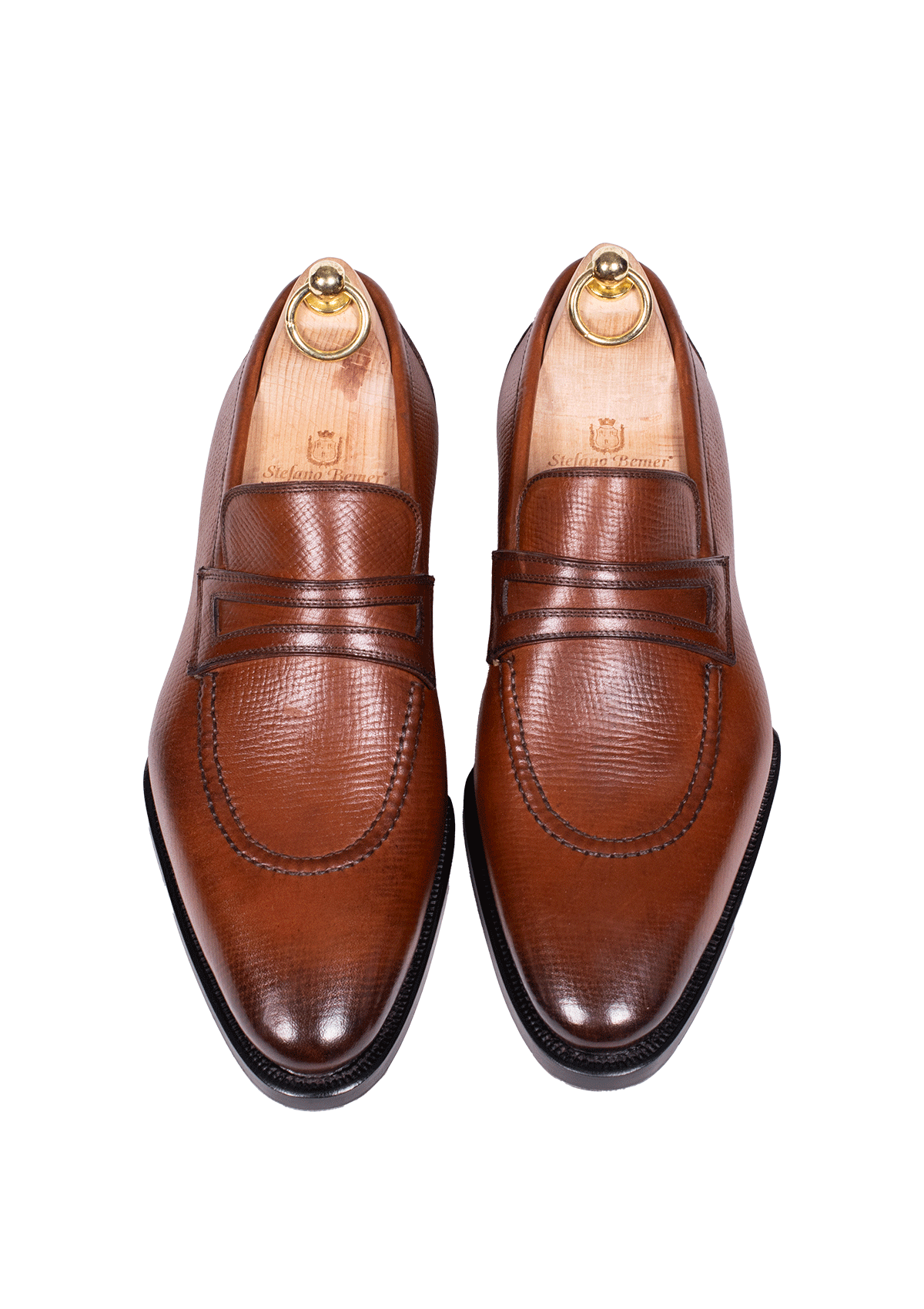 Stefano Bemer Loafers T1253 mocassini noce penny loafer