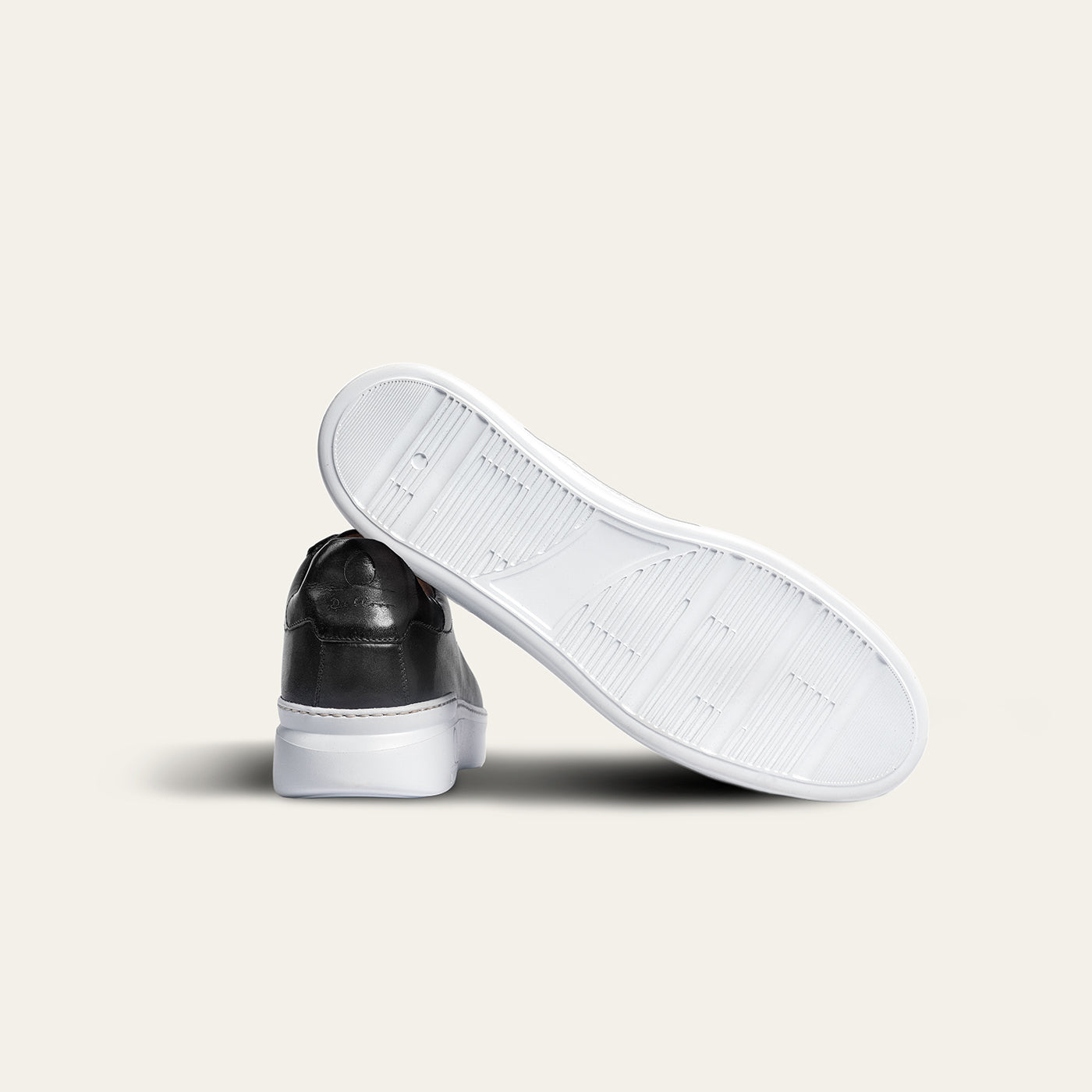 Dellovo Posillipo Sneaker Uomo Nero Pelle Vitello