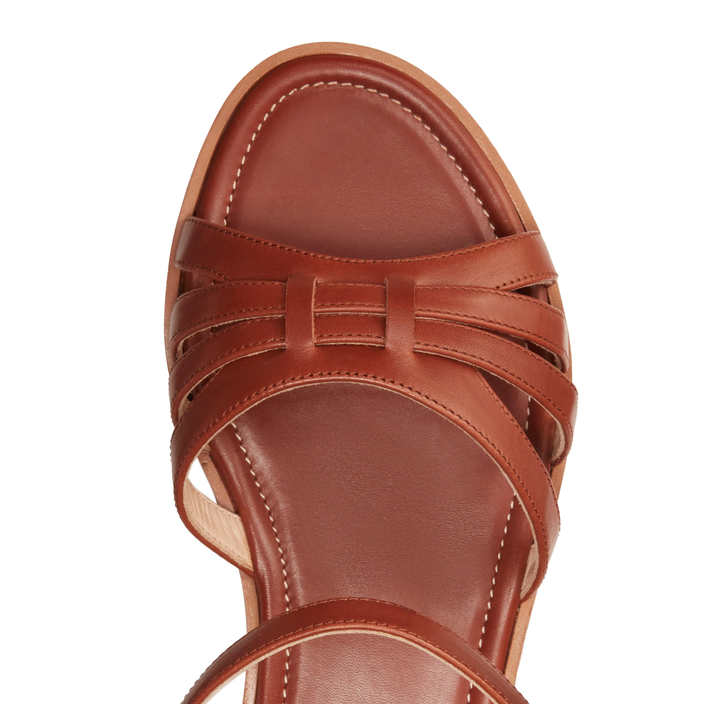 F.lli Rossetti Sandalo Donna Pelle Mandorla Flat Intrecciato