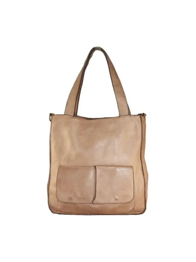 Sandro Barbera BAUN55 borsa spalla pelle taupe vintage