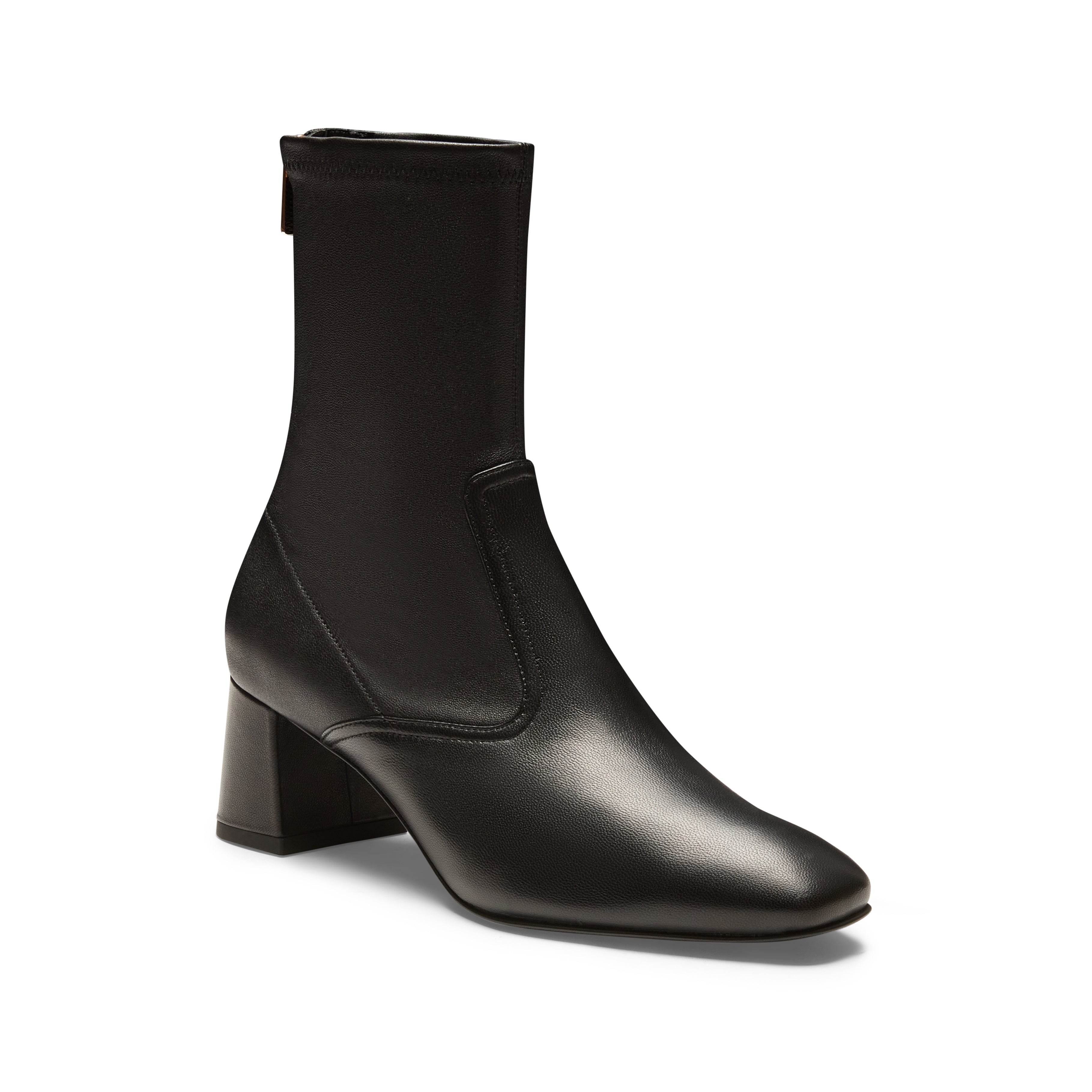F.lli Rossetti 68326 Stivaletto Pelle Nero Zip Tacco 50