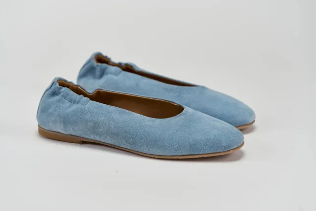 Sandro Barbera Brunella ballerina donna scamosciato jeans
