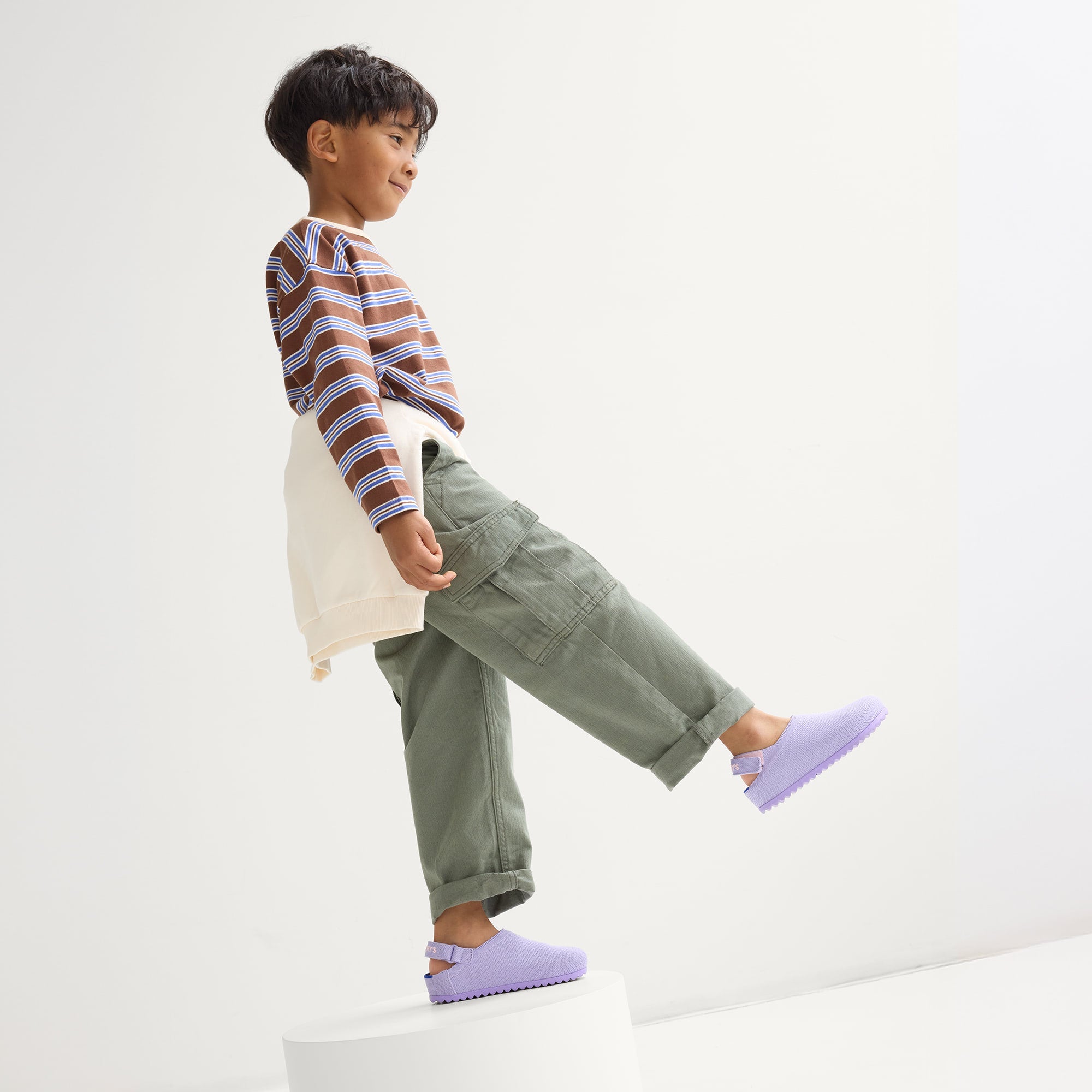 Rothy's The Kids Clog zoccoli bimba lilla orchid antiscivolo
