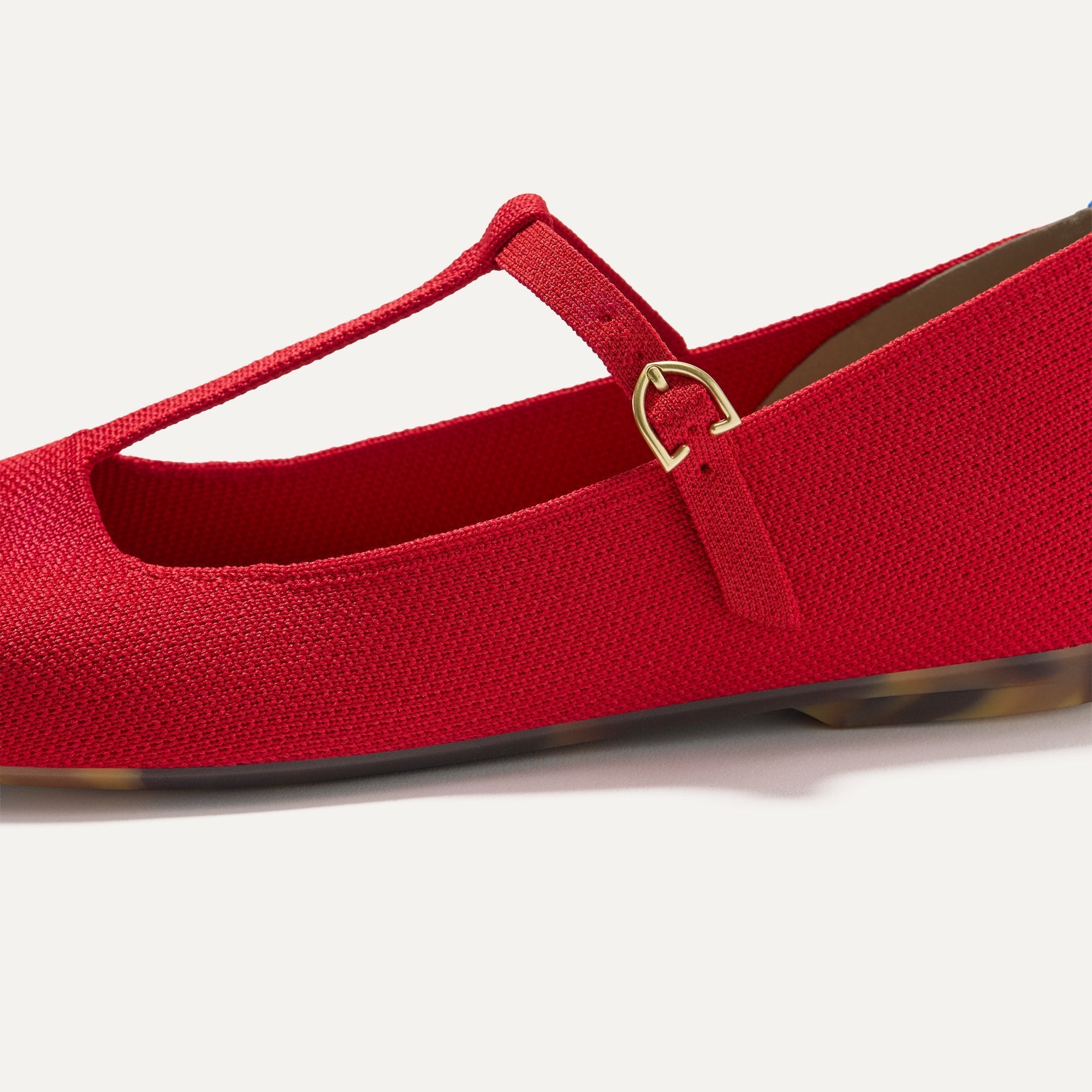 Rothy's T-Strap Mary Jane ballerine Red Crisp rosse