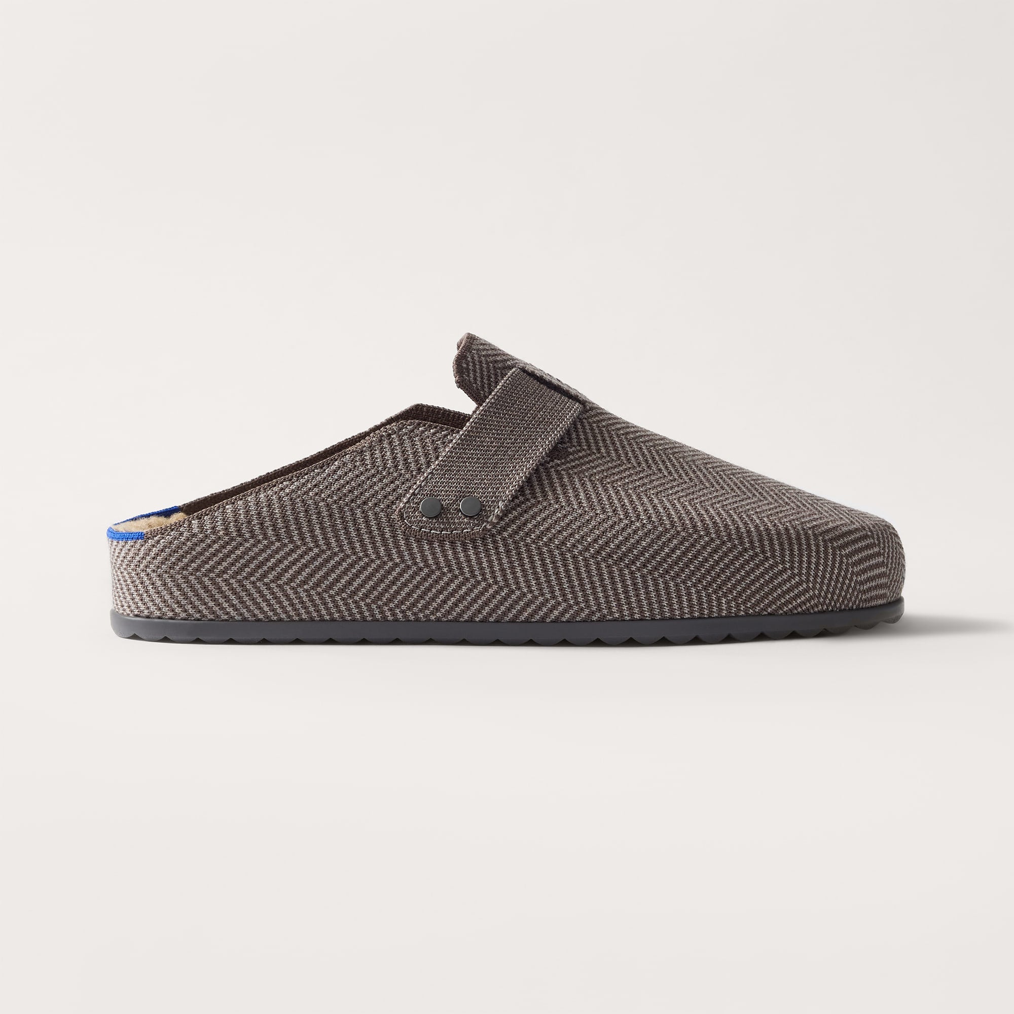Rothy's Teddy Clog zoccoli uomo Ash Herringbone 9 lana