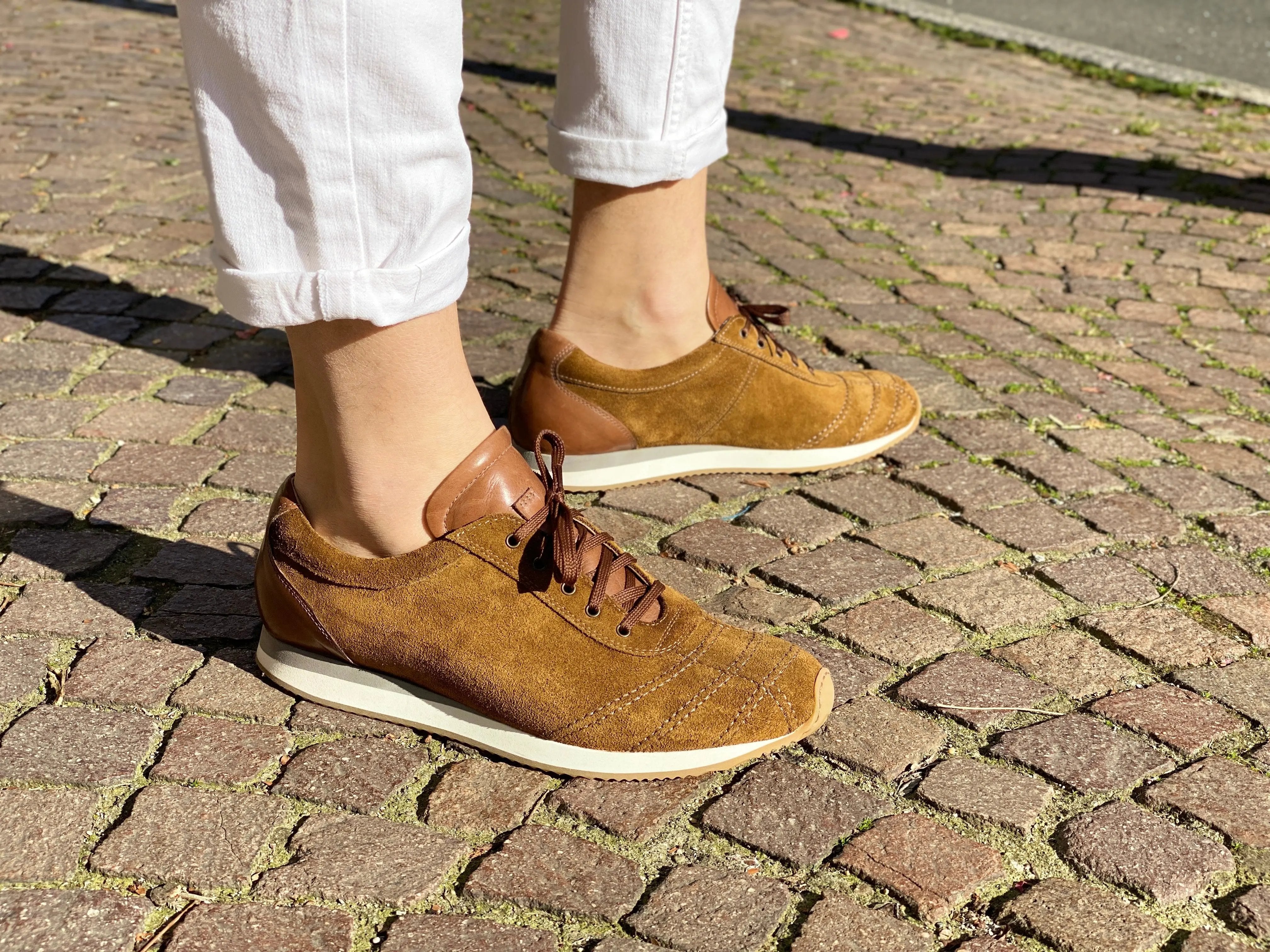 Sandro Barbera Rafa sneaker uomo pelle scamosciata cuoio