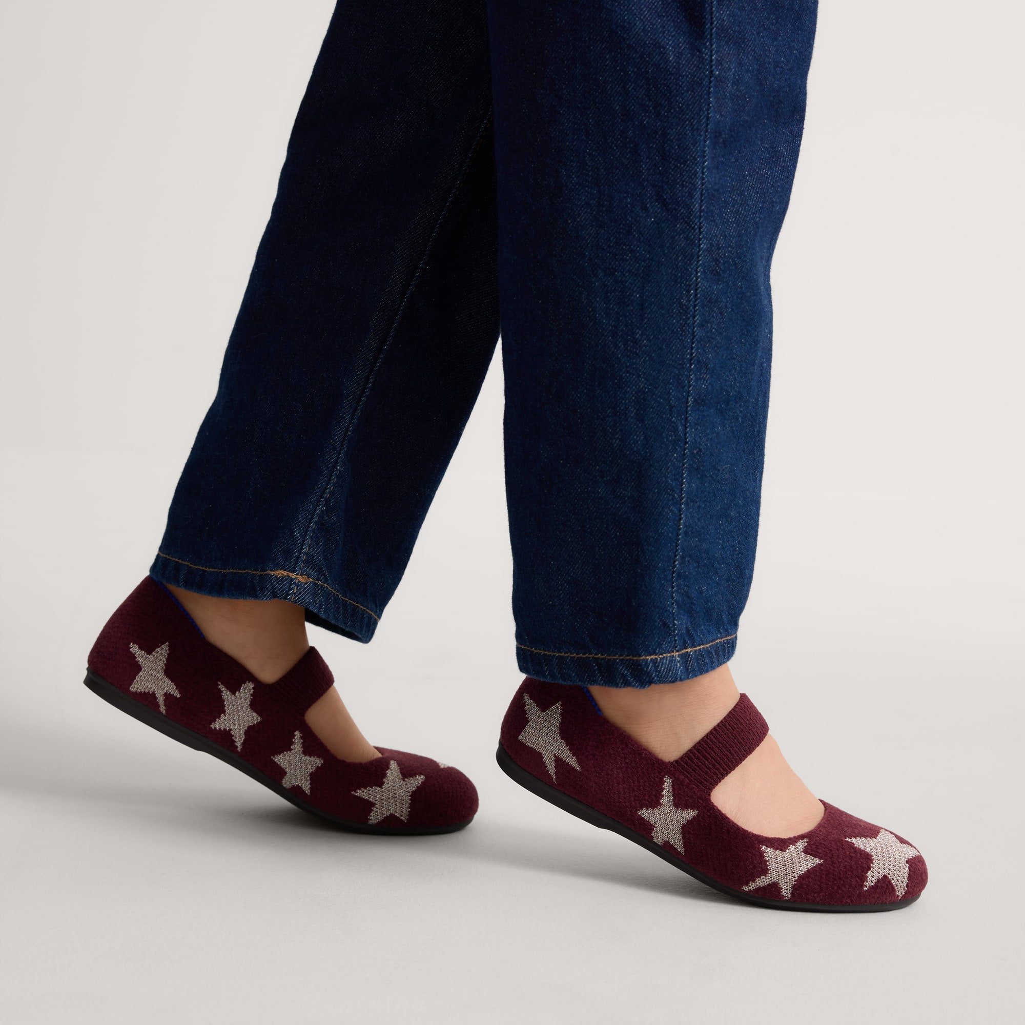 Rothy's The Kids Mary Jane scarpe bambina Twinkleberry bordeaux