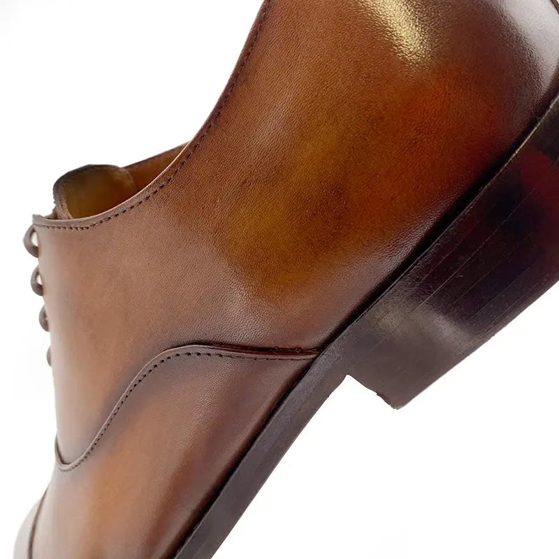 Sandro Barbera Tinte a Mano 42230 scarpe oxford marrone pelle