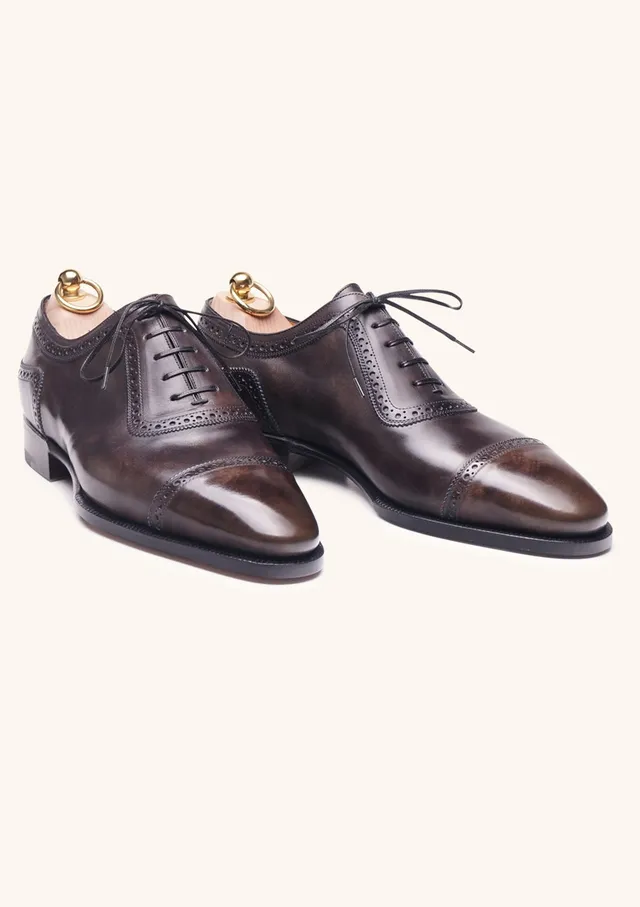 Stefano Bemer Oxfords C6805 London Smoke scarpe pelle uomo