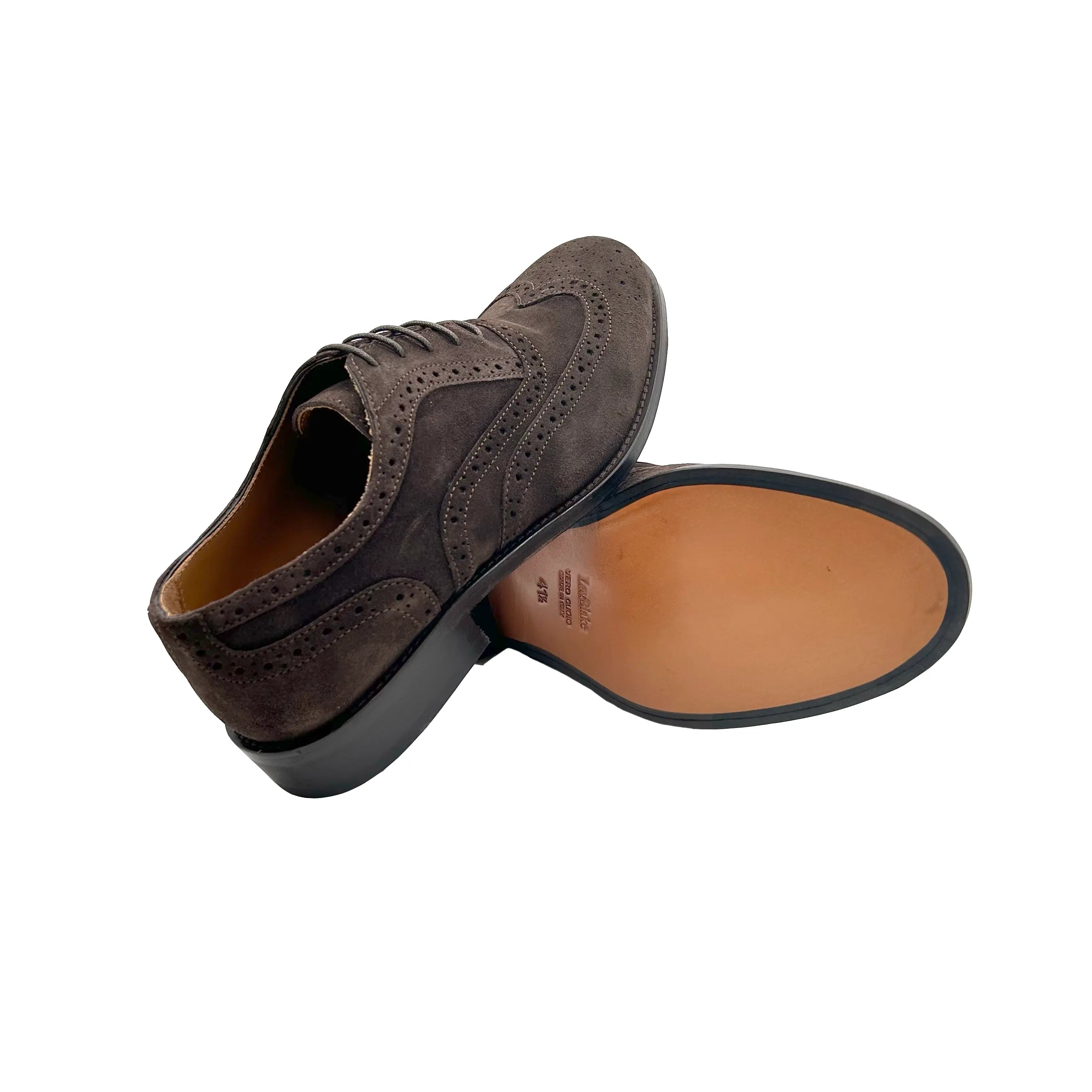 Sandro Barbera 44205 Oxford Full Brogue stringate uomo moka Gorain