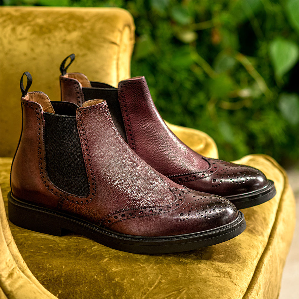 Dellovo Megaride Chelsea Boot Vitello Siena gomma