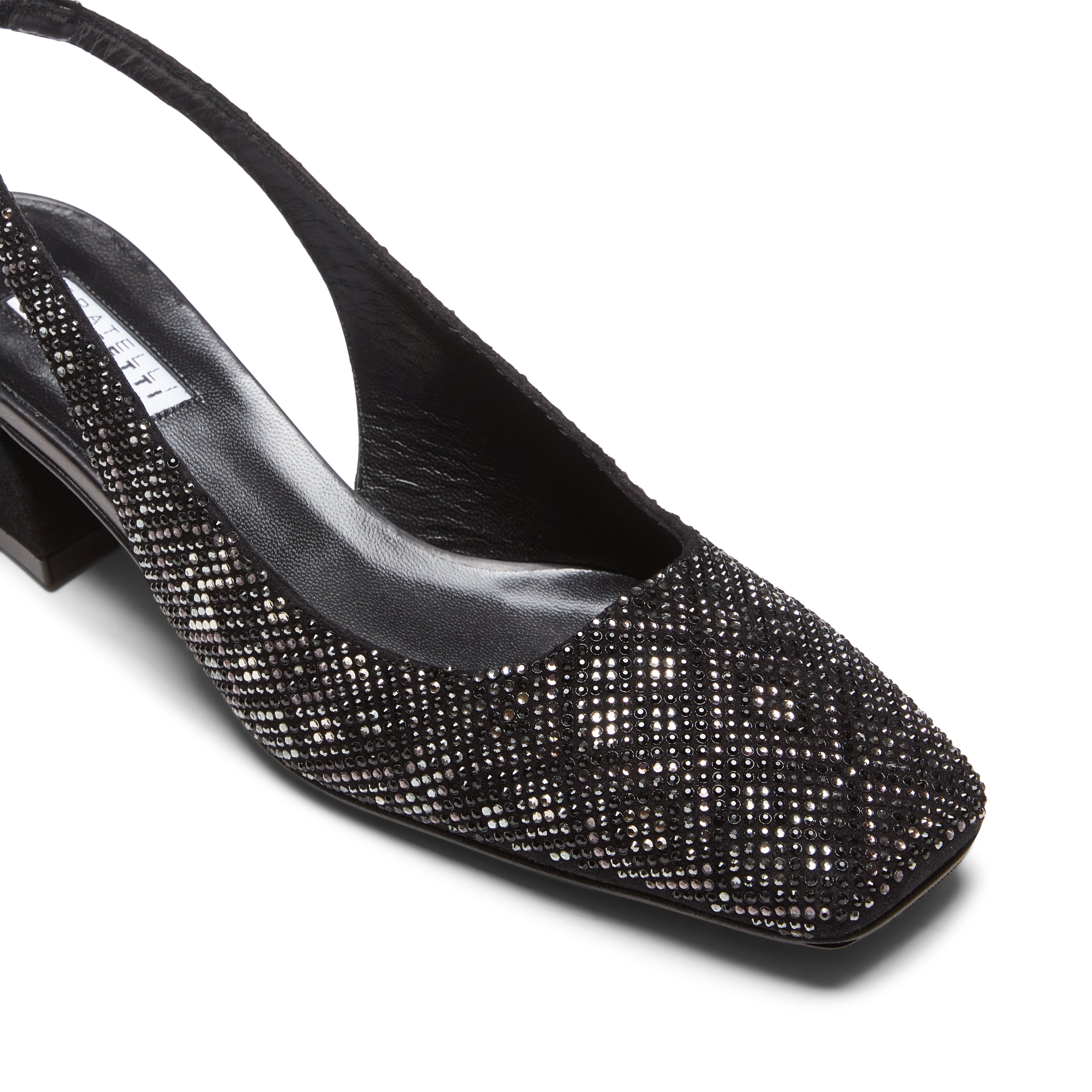F.lli Rossetti Décolleté 68173 Suede Nero Strass Tacco 40