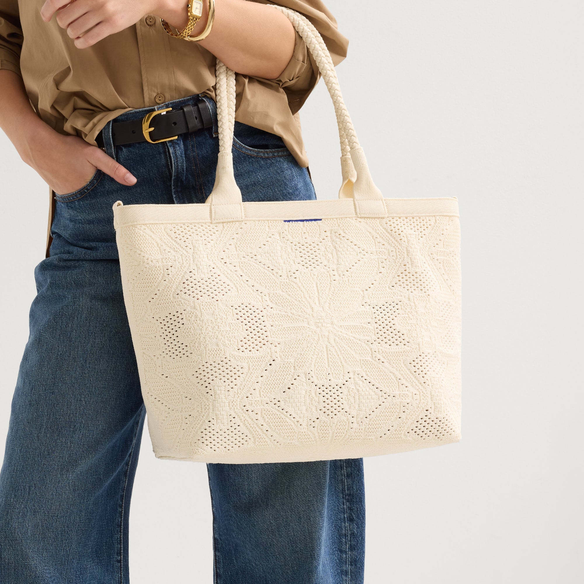Rothy's Tote Bags The Lightweight Zip Tote borsa Moonflower