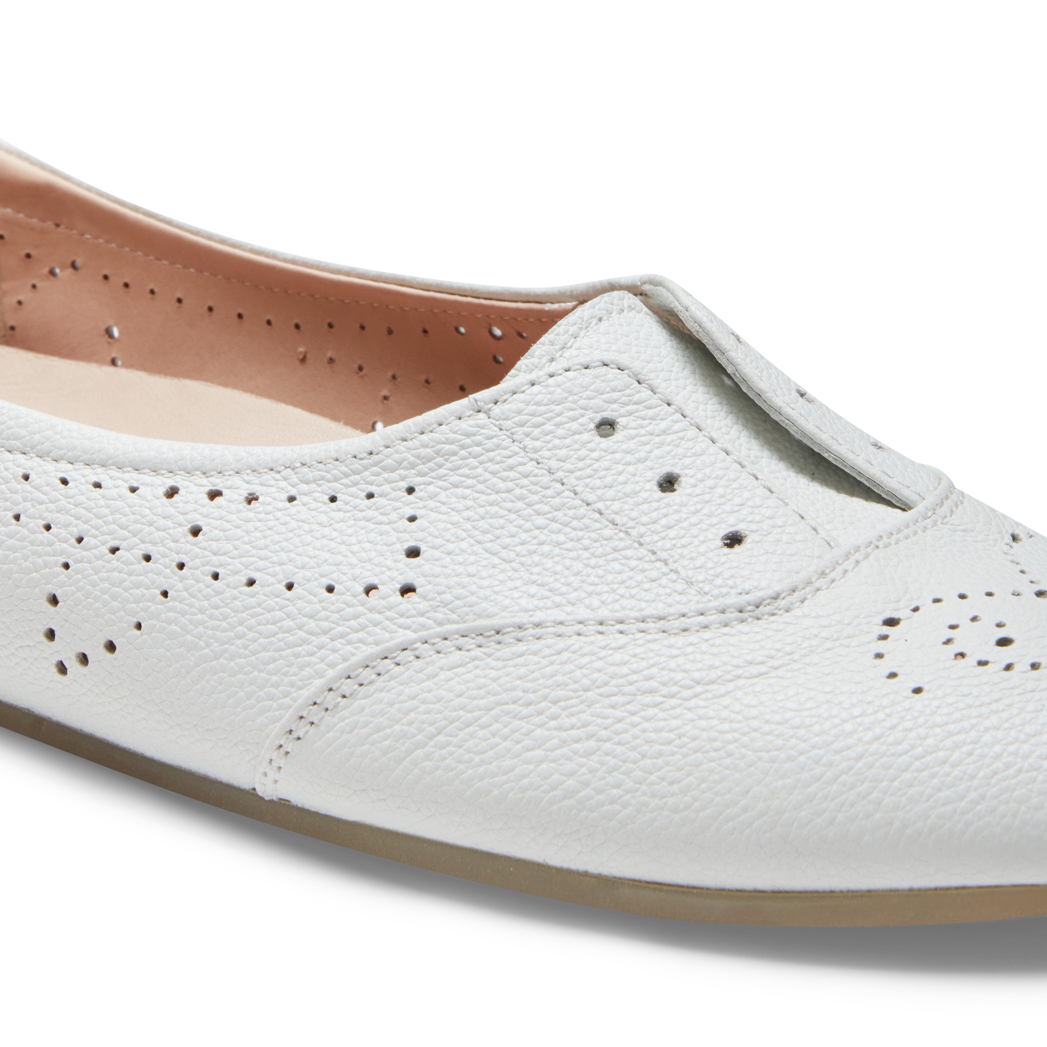 F.lli Rossetti 77226 Ballerina Donna Pelle Bianco Gomma