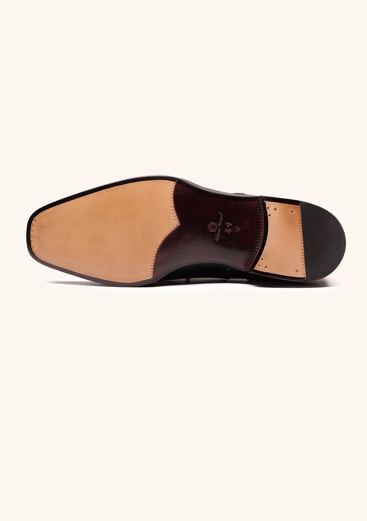 Stefano Bemer Oxfords C6461 scarpe nere cap-toe brogue