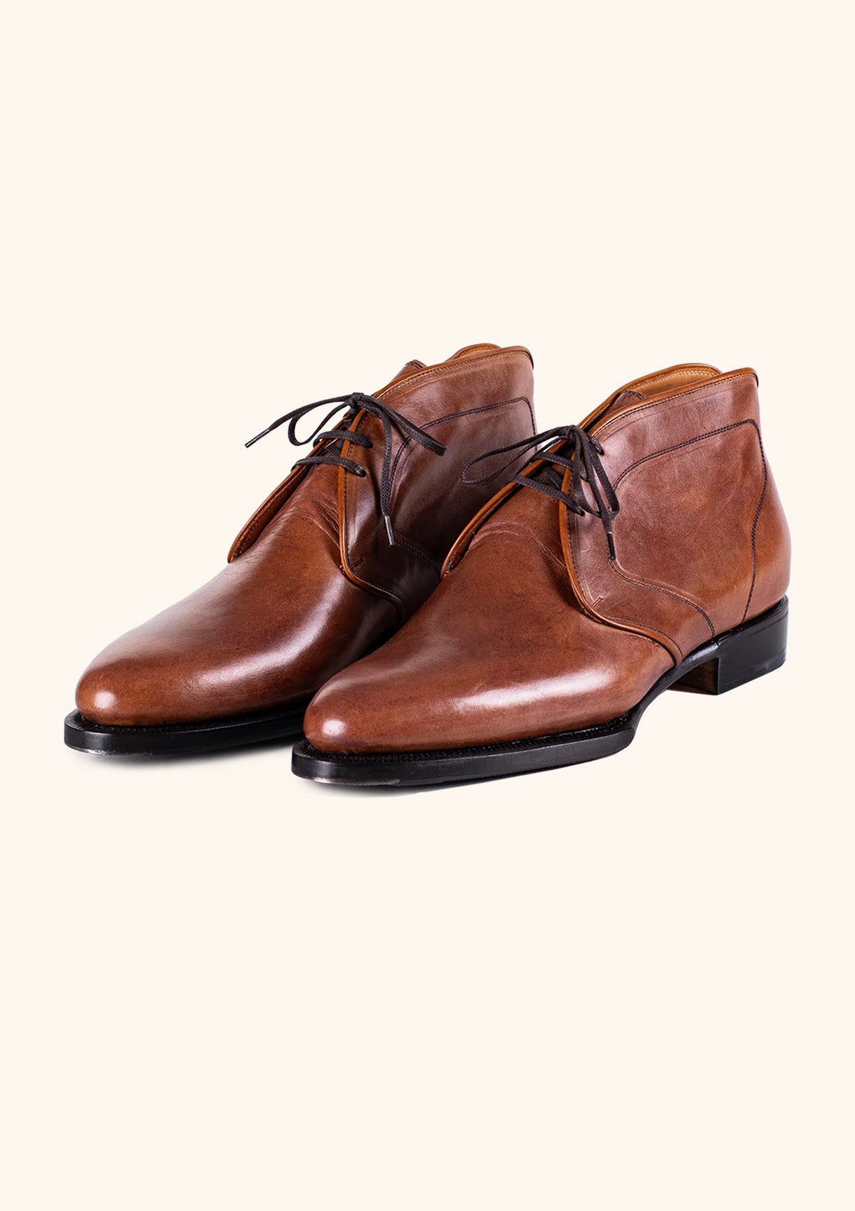 Stefano Bemer Boots T7000V3 Stivali Chukka Marroni Gomma