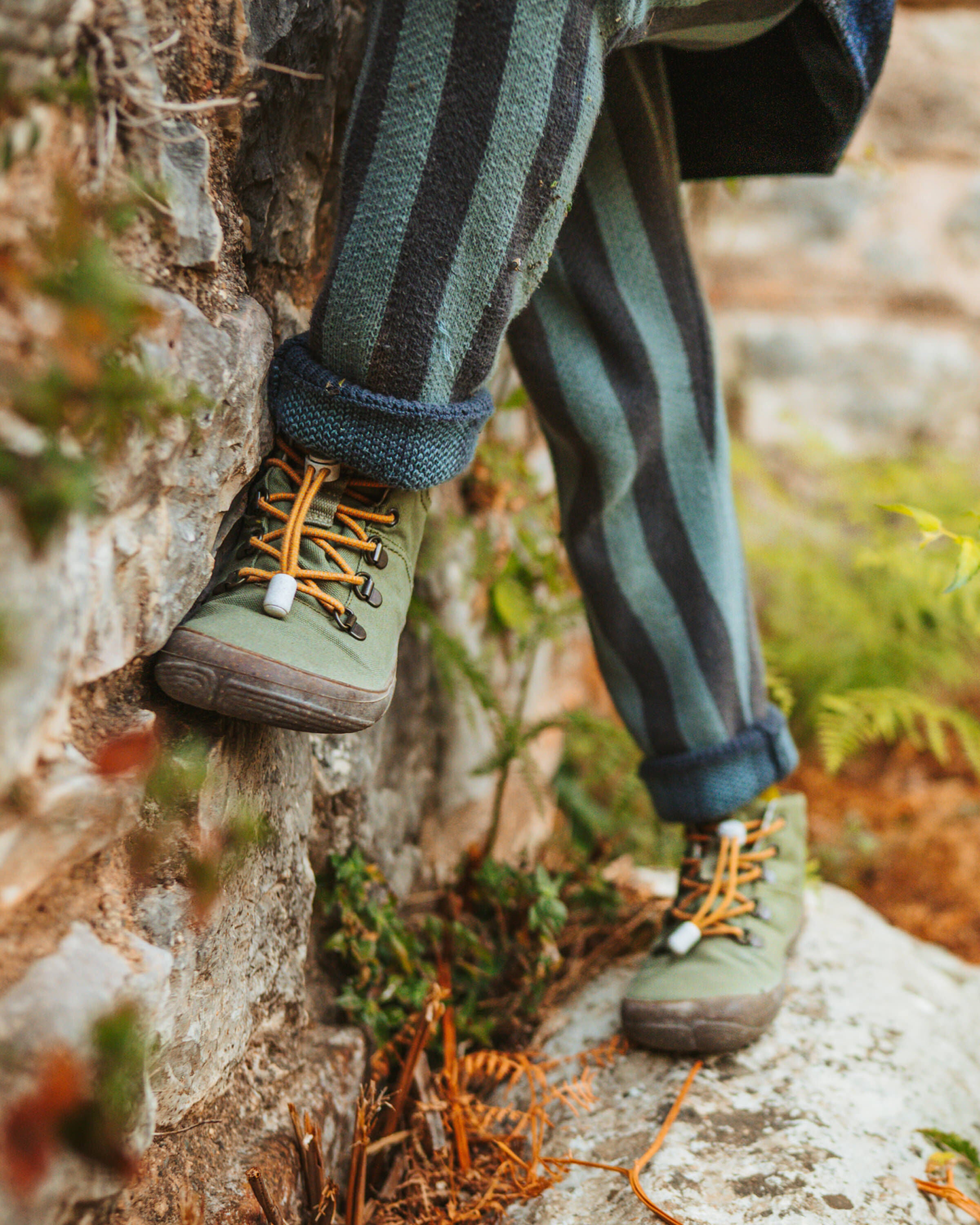 Wildling Marti Khaki scarpe bambino verde mezza stagione