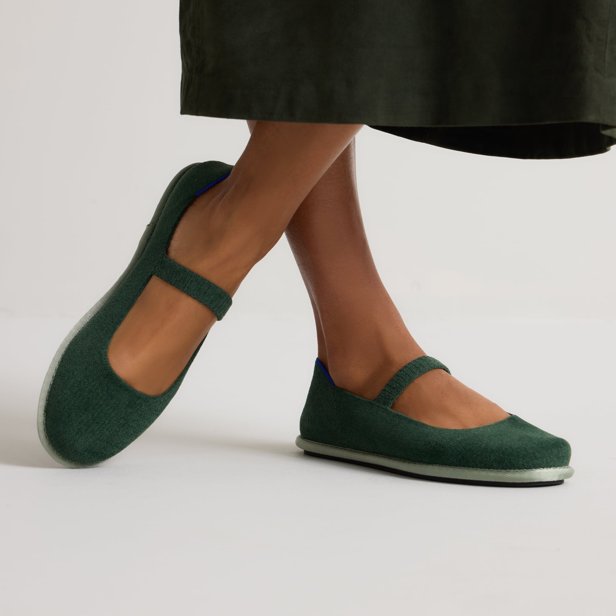 Rothy's The Cruiser Mary Jane ballerine verdi Woodland