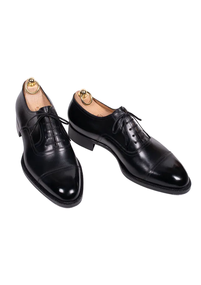 Stefano Bemer Oxfords T6430 stringate nere pelle francese