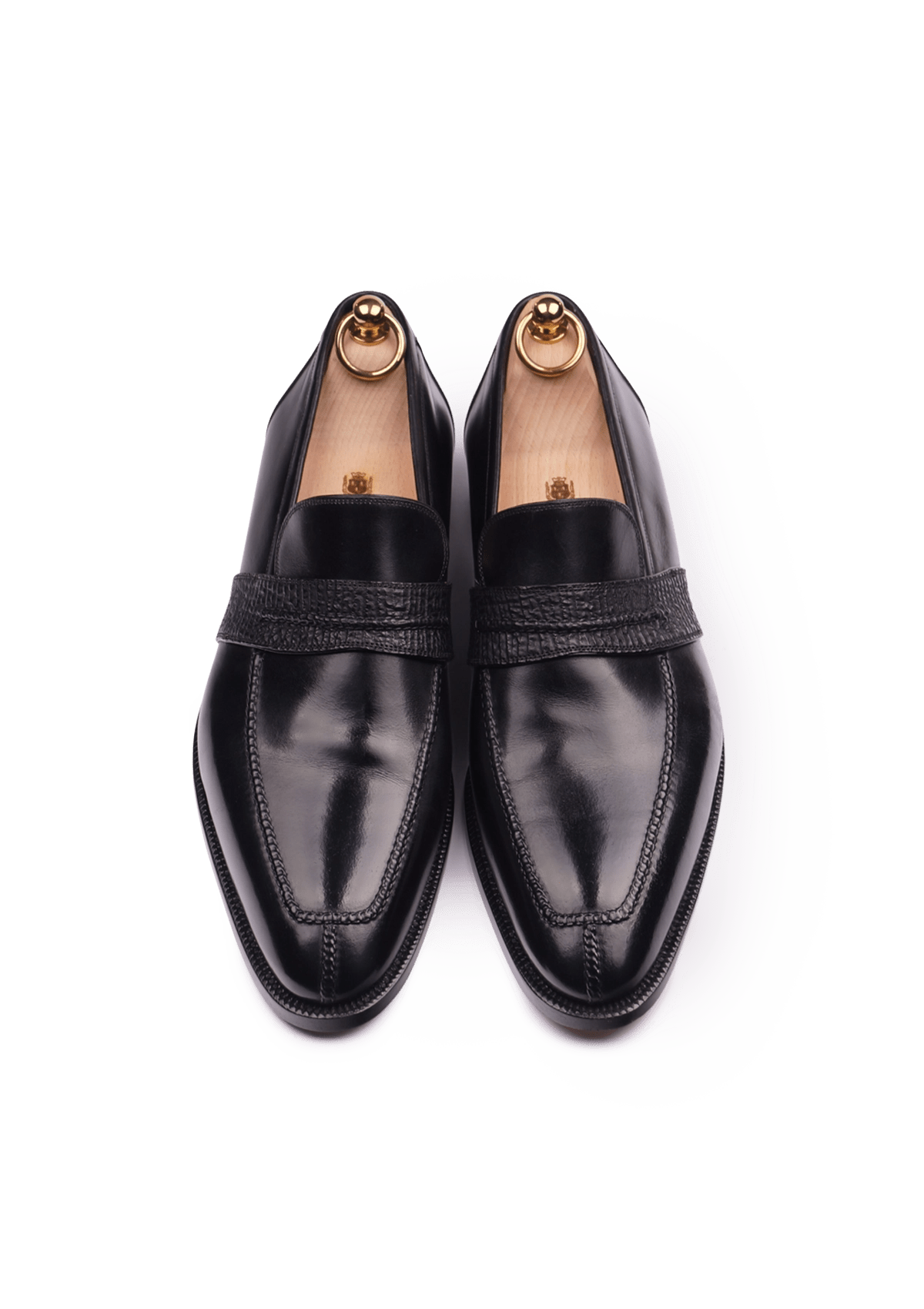 Stefano Bemer Loafers C1230 mocassini neri penny squalo
