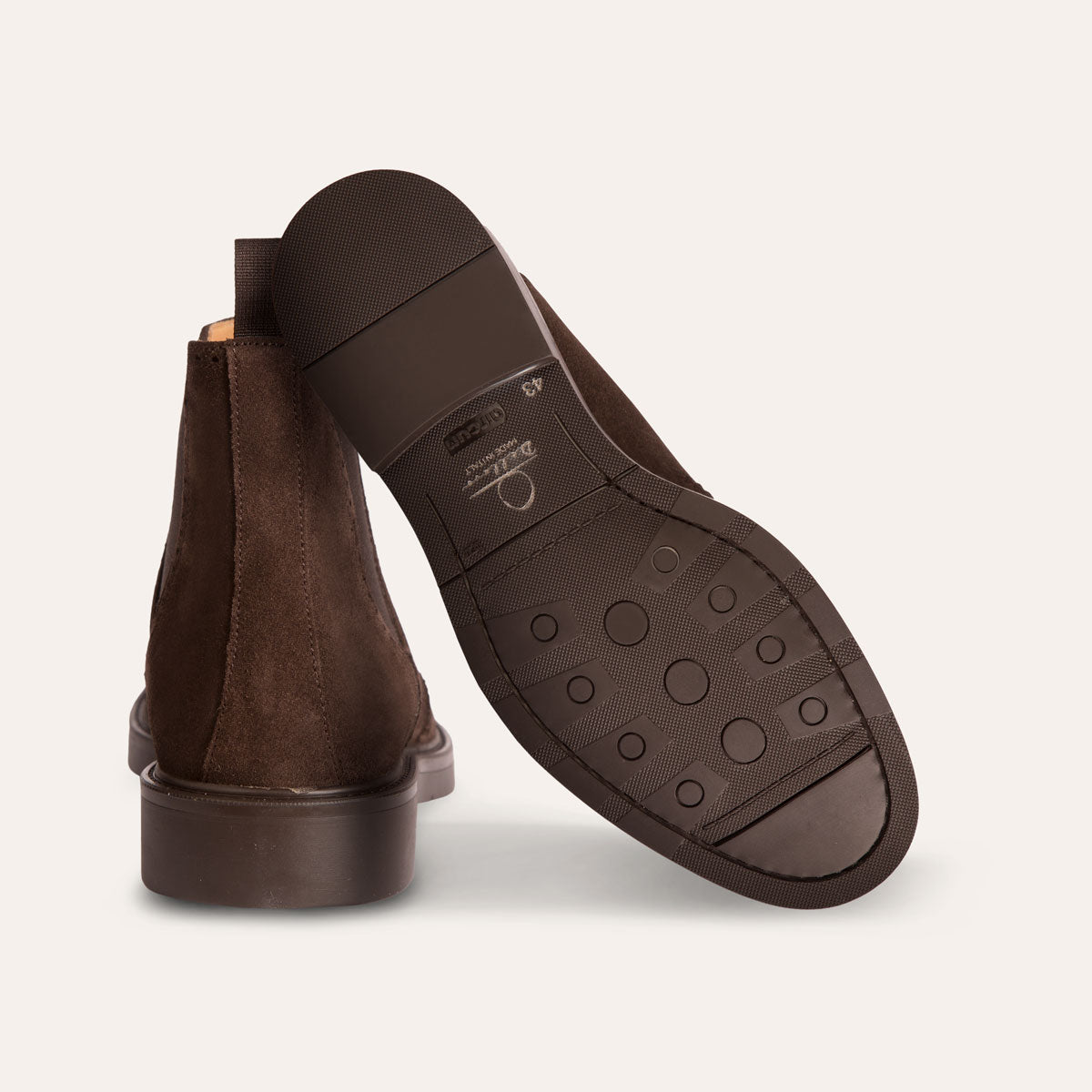 Dellovo Sebeto Chelsea Boot Uomo testa-di-moro camoscio