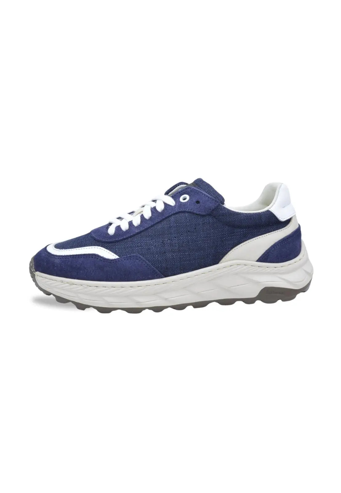Sandro Barbera Wooly Runix sneaker uomo blu lana merino