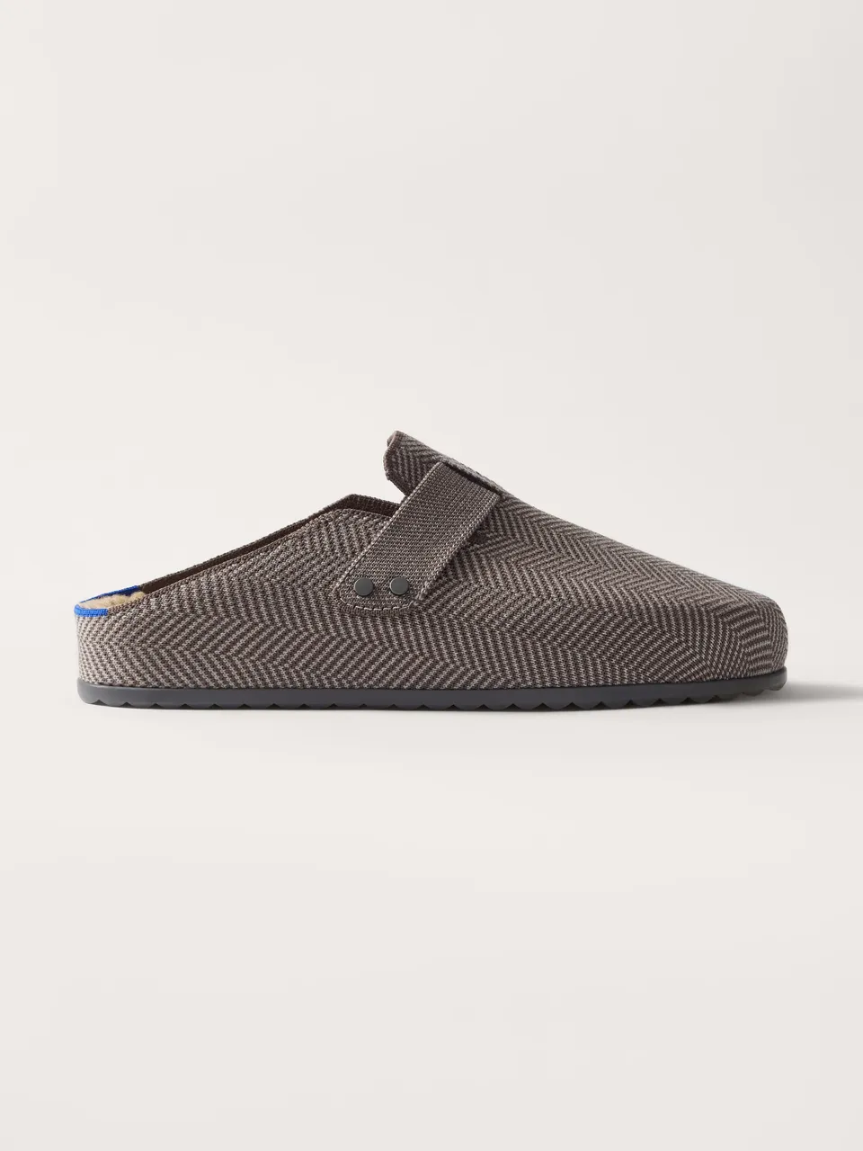 Rothy's Teddy Clog zoccoli uomo Ash Herringbone 9 lana