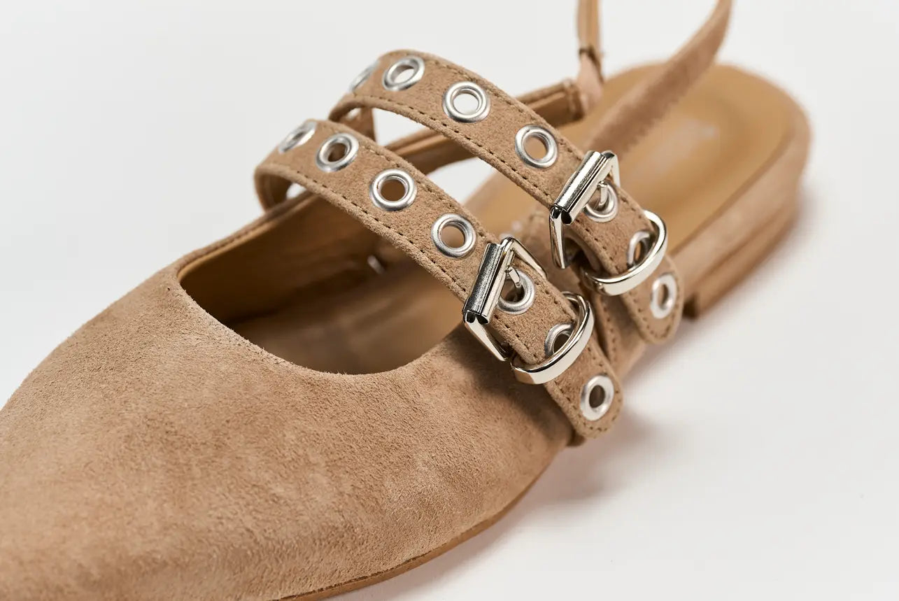 Sandro Barbera Marta 11 Sandalo Chanel Taupe Nappa