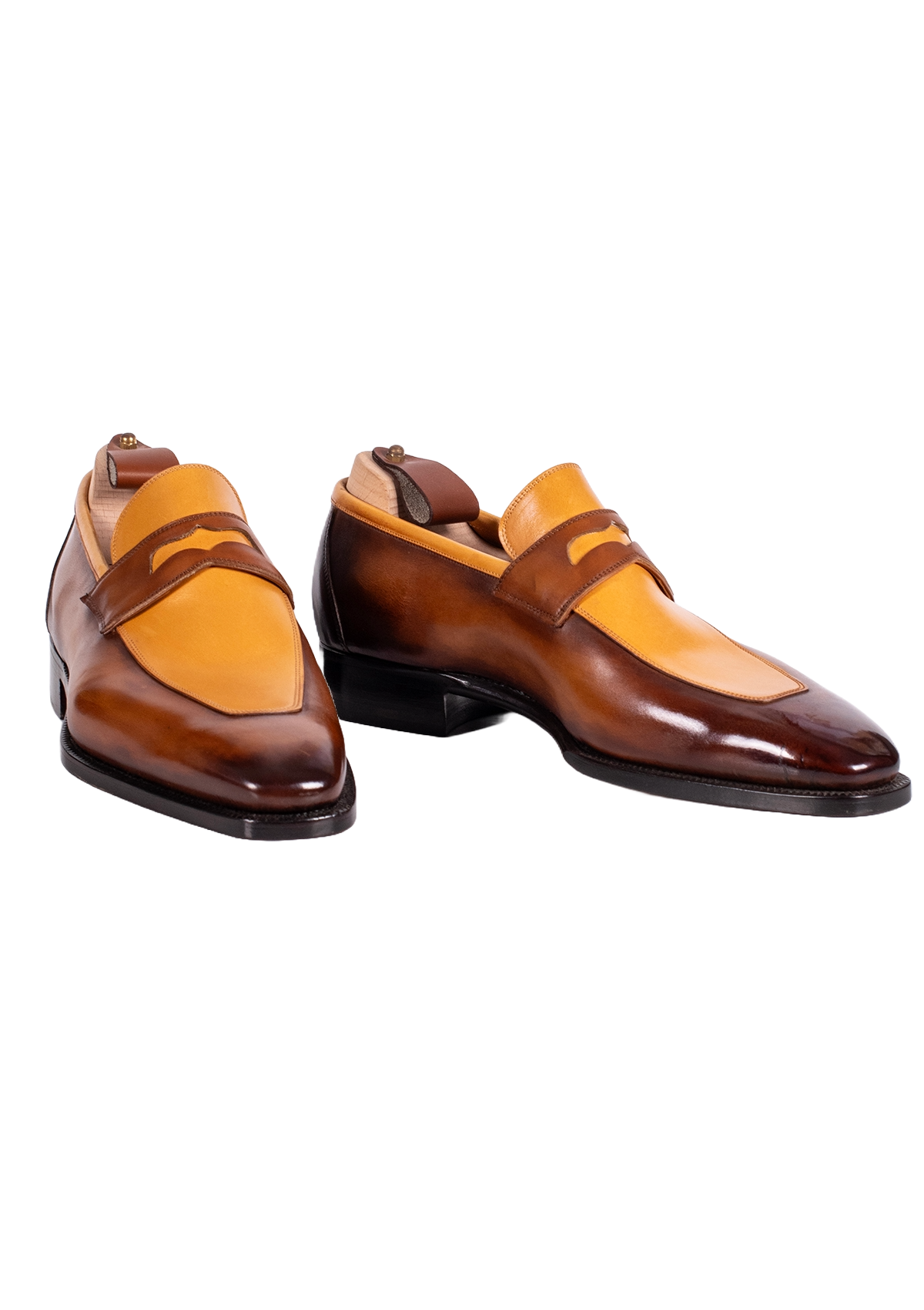 Stefano Bemer Loafers C1396 mocassini penny tan pelle