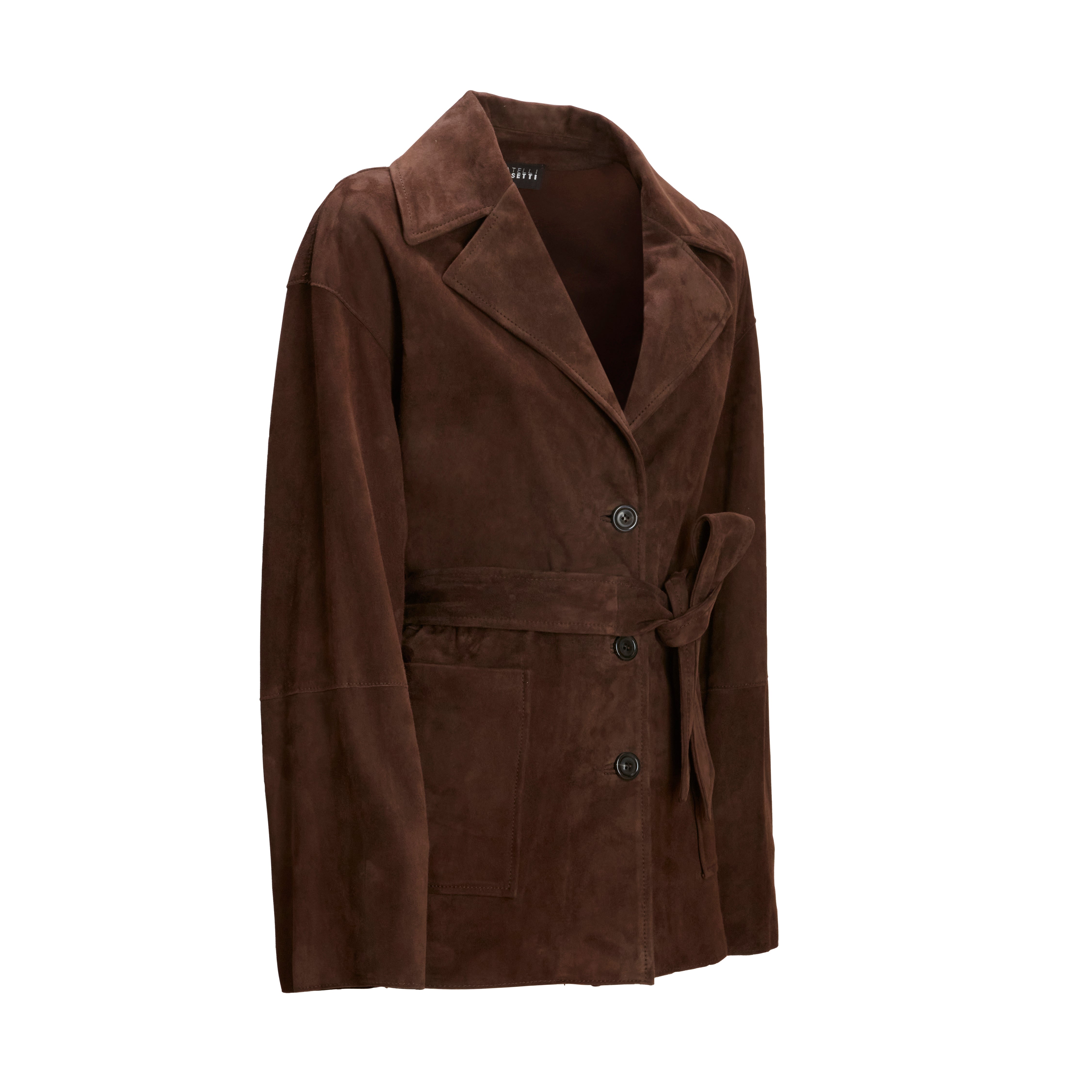 F.lli Rossetti 98325 Giacca Donna Suede Marrone Cioccolato