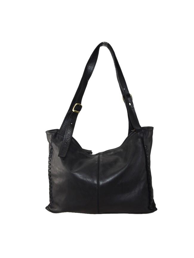 Sandro Barbera & Figli BATL48 Borsa a Spalla Nero Pelle
