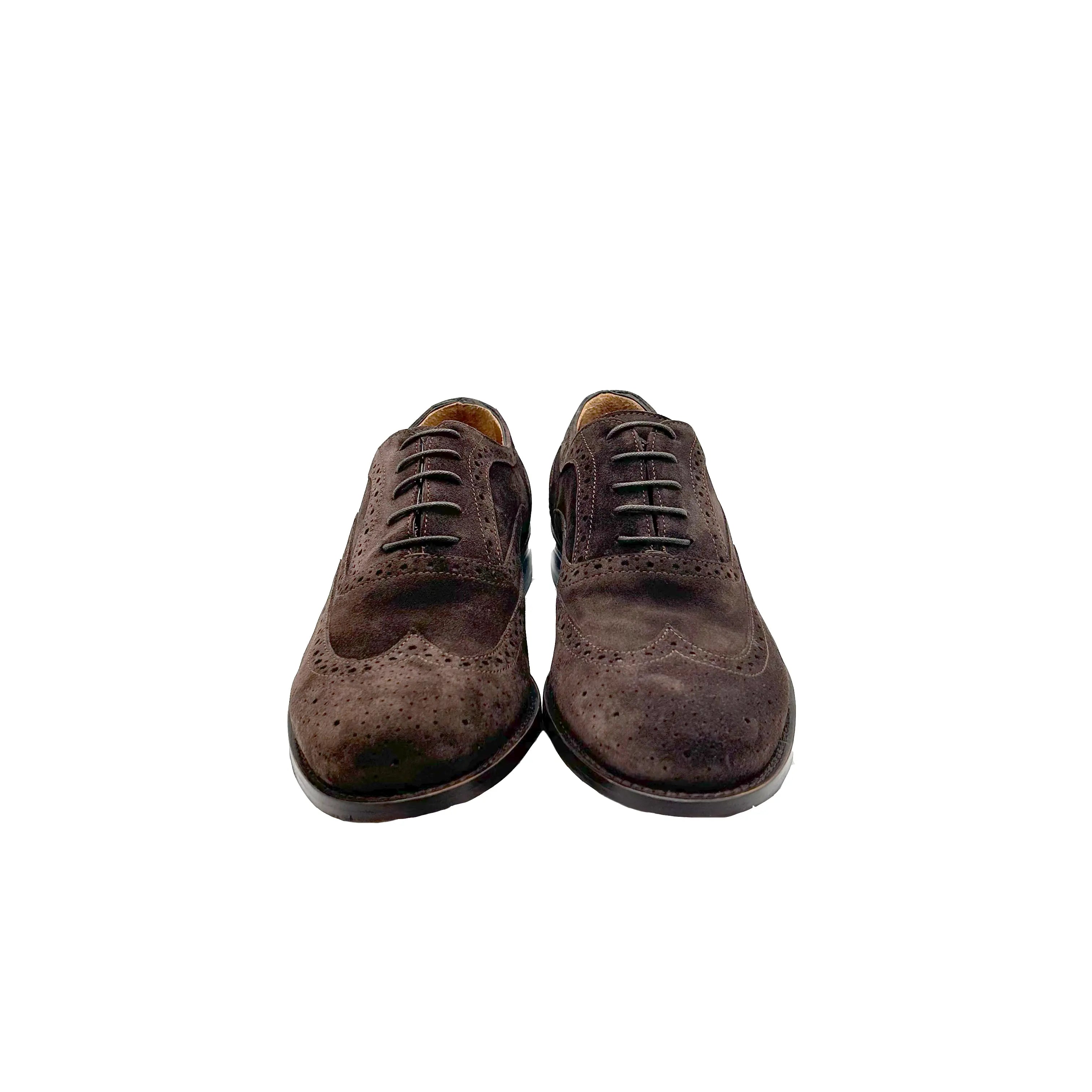 Sandro Barbera 44205 Oxford Full Brogue stringate uomo moka Gorain